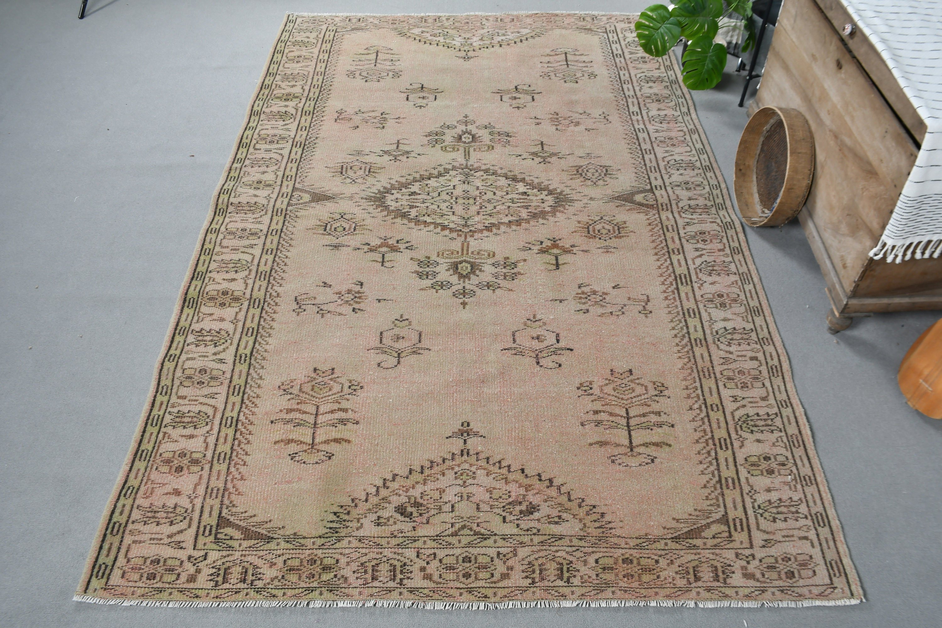 Oturma Odası Halısı, Türk Halısı, Yatak Odası Halısı, Vintage Halı, Yeşil Fas Halısı, Ev Dekor Halıları, Yemek Odası Halıları, 6x9.1 ft Büyük Halı