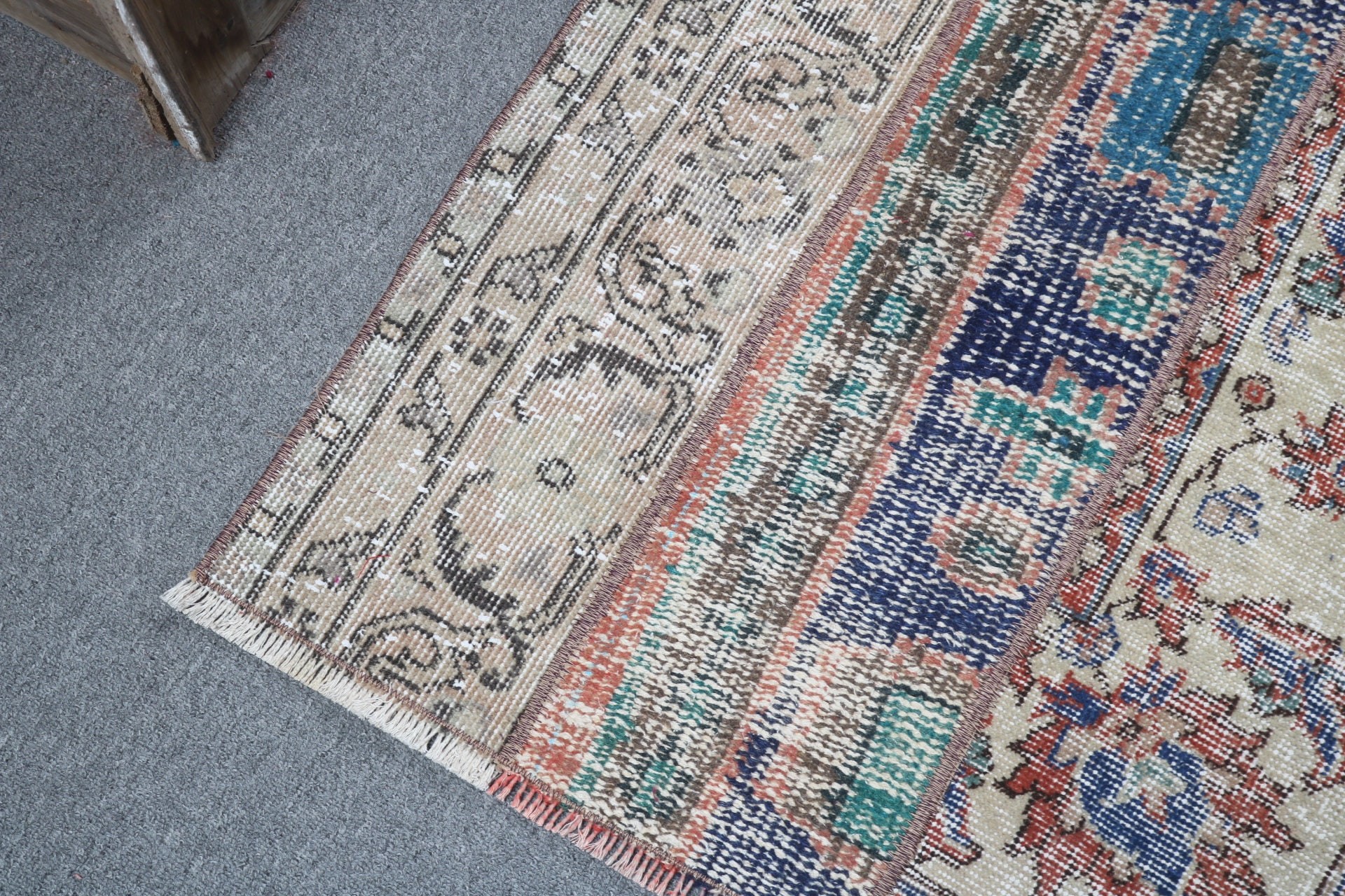 Oryantal Halılar, Bej Antika Halı, Vintage Halılar, Boho Halı, Türk Halıları, 2,8x5,7 ft Vurgulu Halı, Mutfak Halısı, Vintage Vurgulu Halılar, Harika Halılar