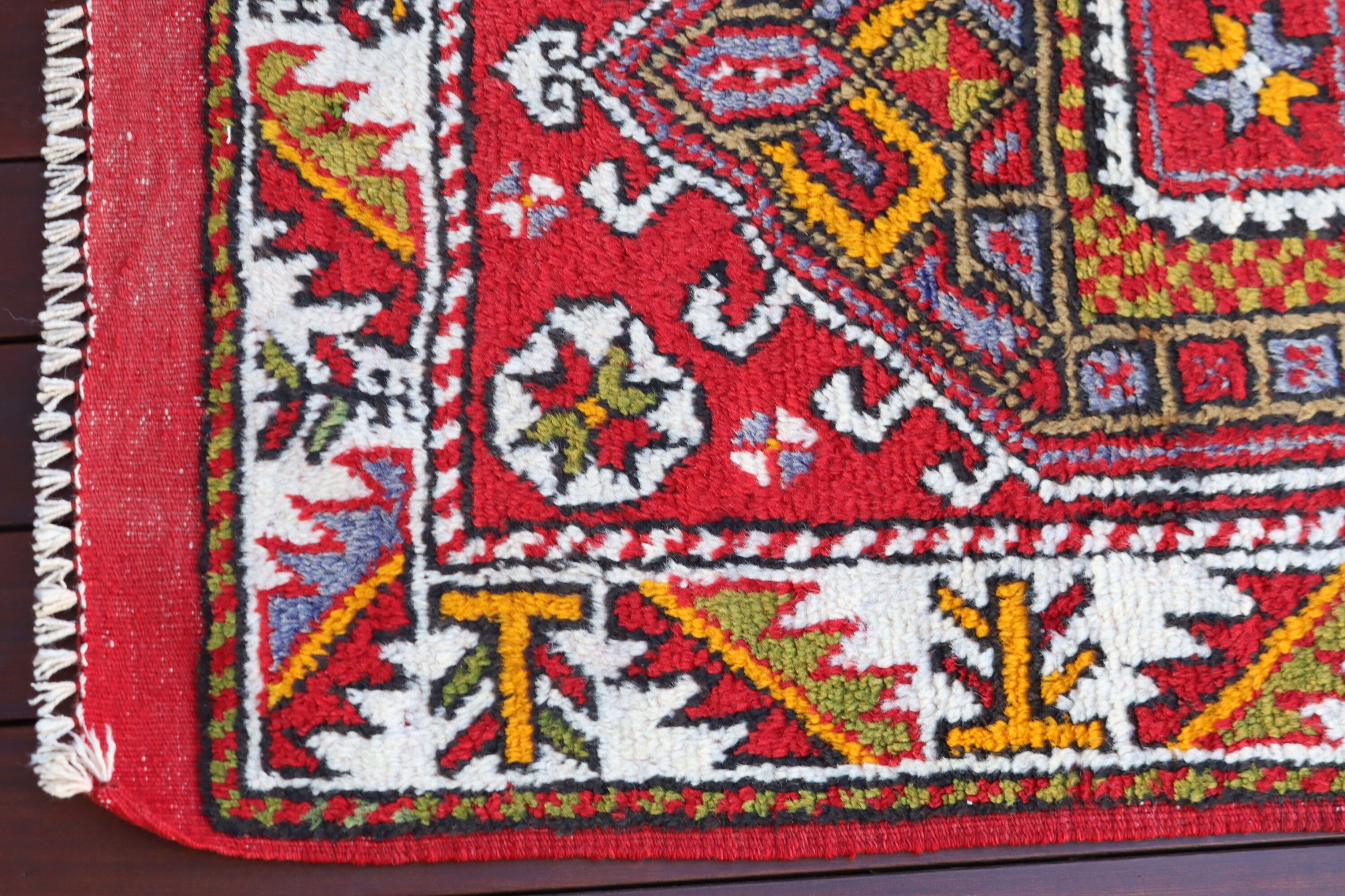 Ethnic Rug, Entry Rugs, Small Vintage Rugs, 2.5x3.3 ft Small Rugs, Vintage Rugs, Turkish Rug, Red Home Decor Rug, Oriental Rugs, Boho Rugs