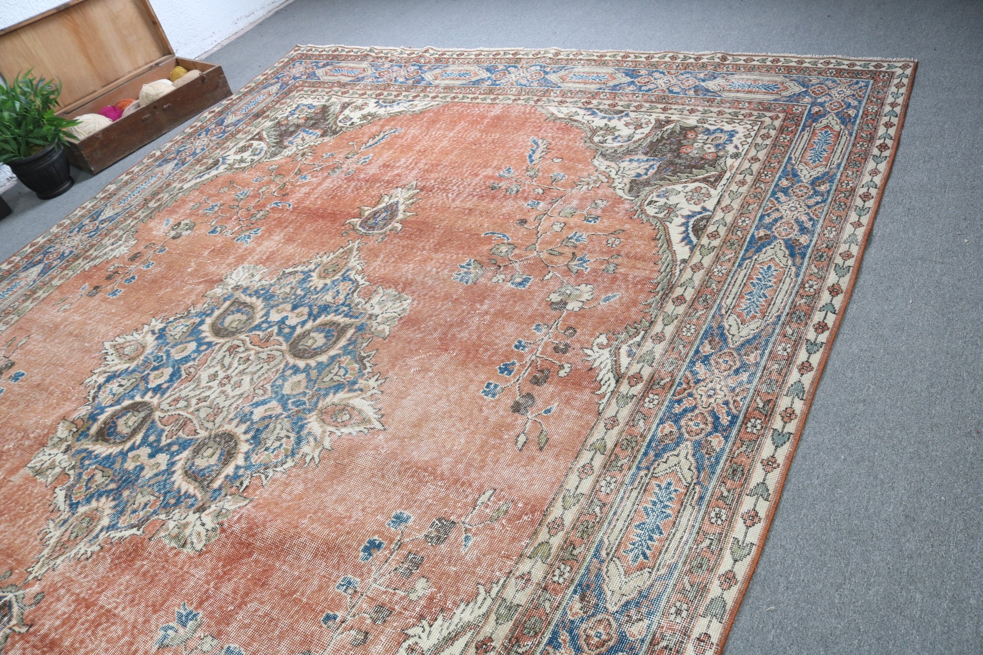 Salon Halıları, Lüks Halılar, Vintage Halı, Kırmızı Ev Dekor Halıları, Türk Halısı, 9.1x13.2 ft Büyük Boy Halı, Yemek Odası Halısı, Modern Halı, Yatak Odası Halısı