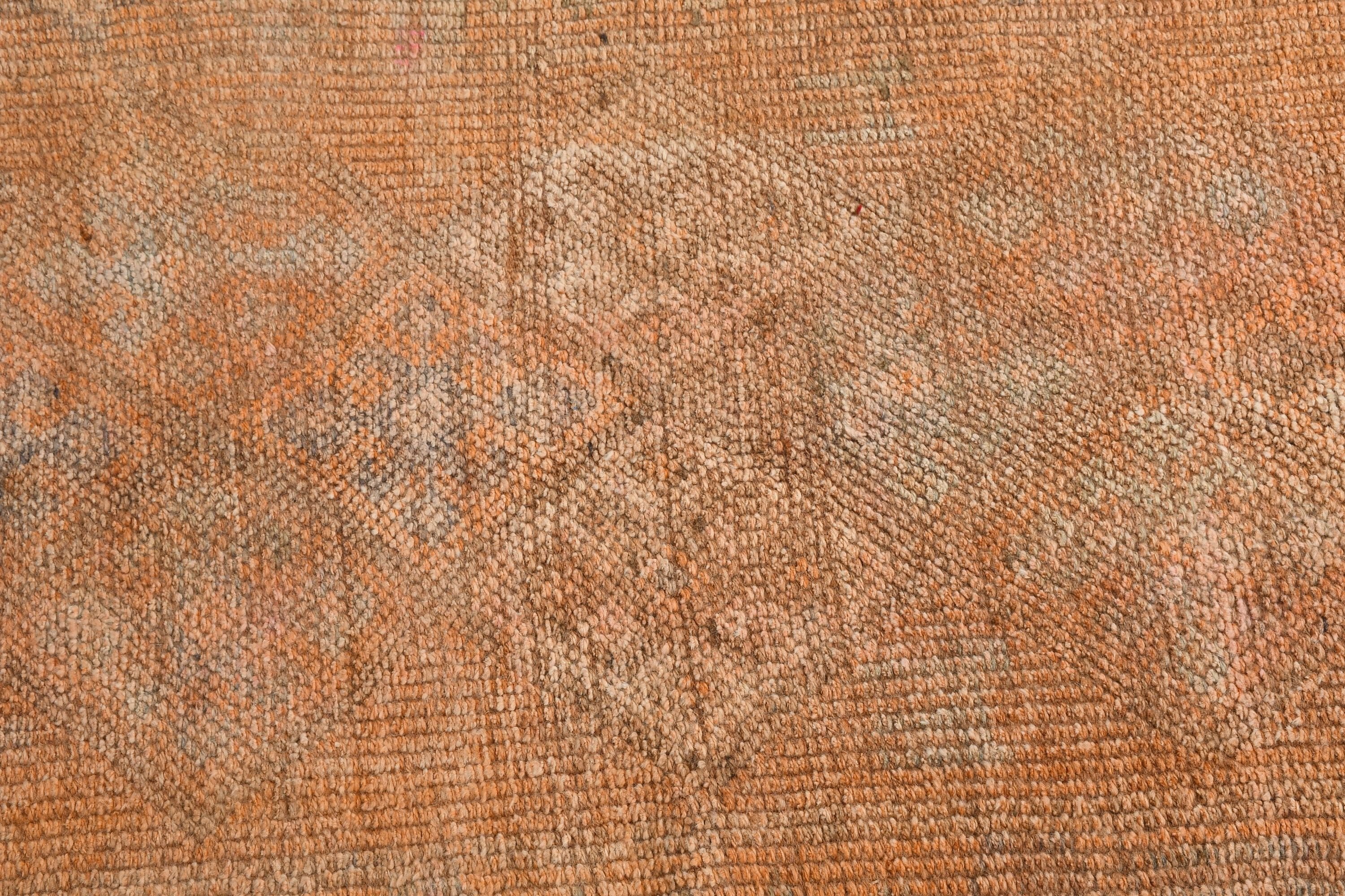 2.2x12.8 ft Runner Halı, Koridor Halıları, Mutfak Halısı, Turuncu Soğuk Halılar, Türkiye Halısı, Türk Halısı, Koridor Halıları, Vintage Halılar