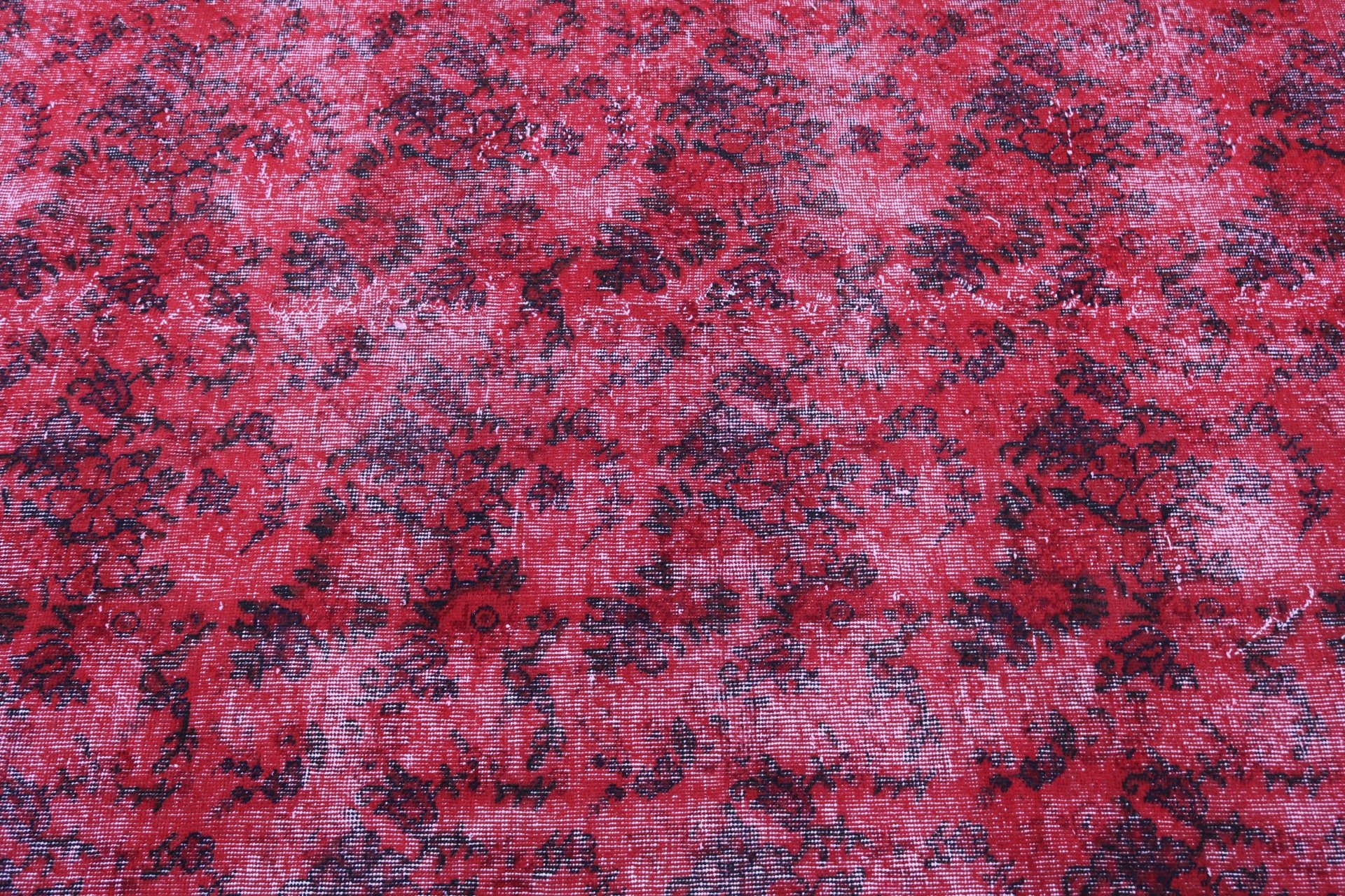 Handwoven Rug, Vintage Rug, Dining Room Rug, Red  5x8.9 ft Large Rug, Bedroom Rugs, Turkish Rugs, Large Oushak Rug, Boho Rugs