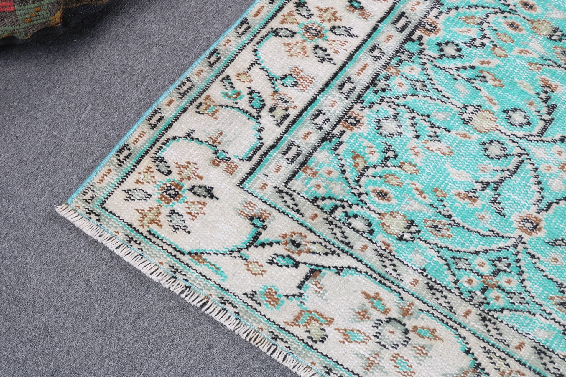 Green Kitchen Rugs, Turkish Rug, Artistic Rug, Dining Room Rug, 5.3x8.4 ft Large Rugs, Vintage Rugs, Large Boho Rug, Wool Rug