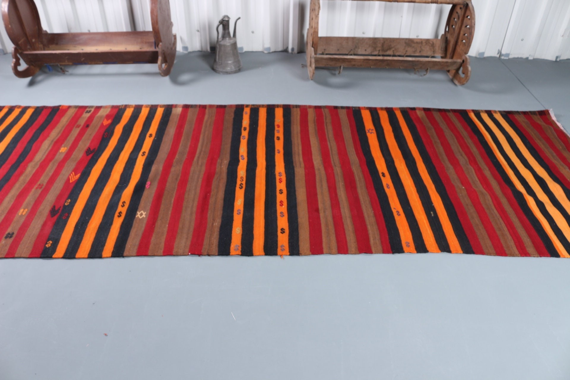 Vintage Halılar, Runner Halıları, 3.9x11.2 ft Runner Halısı, Koridor Halısı, Oryantal Halılar, Kırmızı Oryantal Halı, Mutfak Halısı, Türk Halıları, Kilim