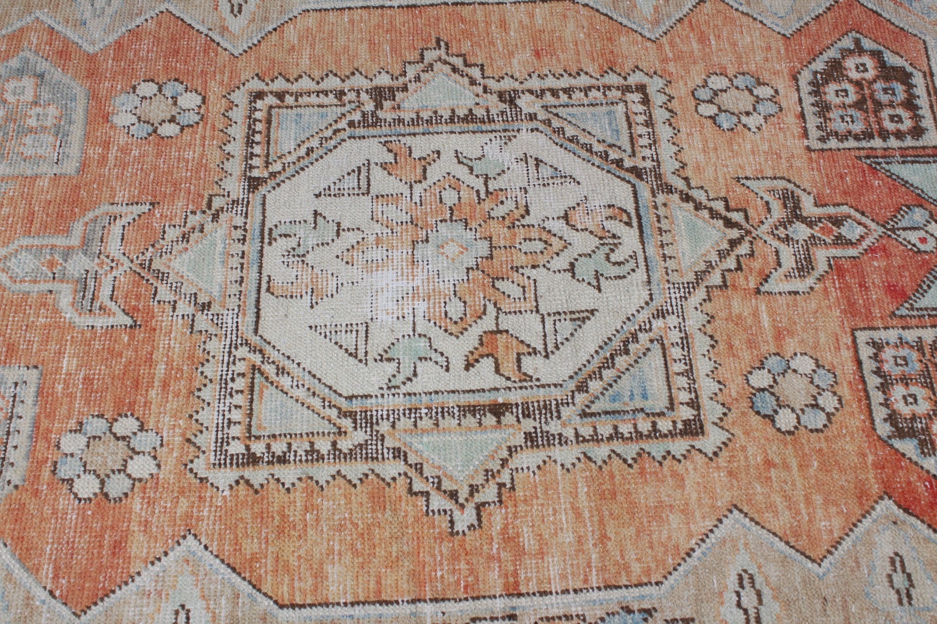 Çocuk Halısı, Vintage Halı, Giriş Halıları, 3,8x5,6 ft Accent Halı, Türk Halısı, Oushak Halısı, Turuncu Oryantal Halılar, Mutfak Halıları, Oryantal Halı