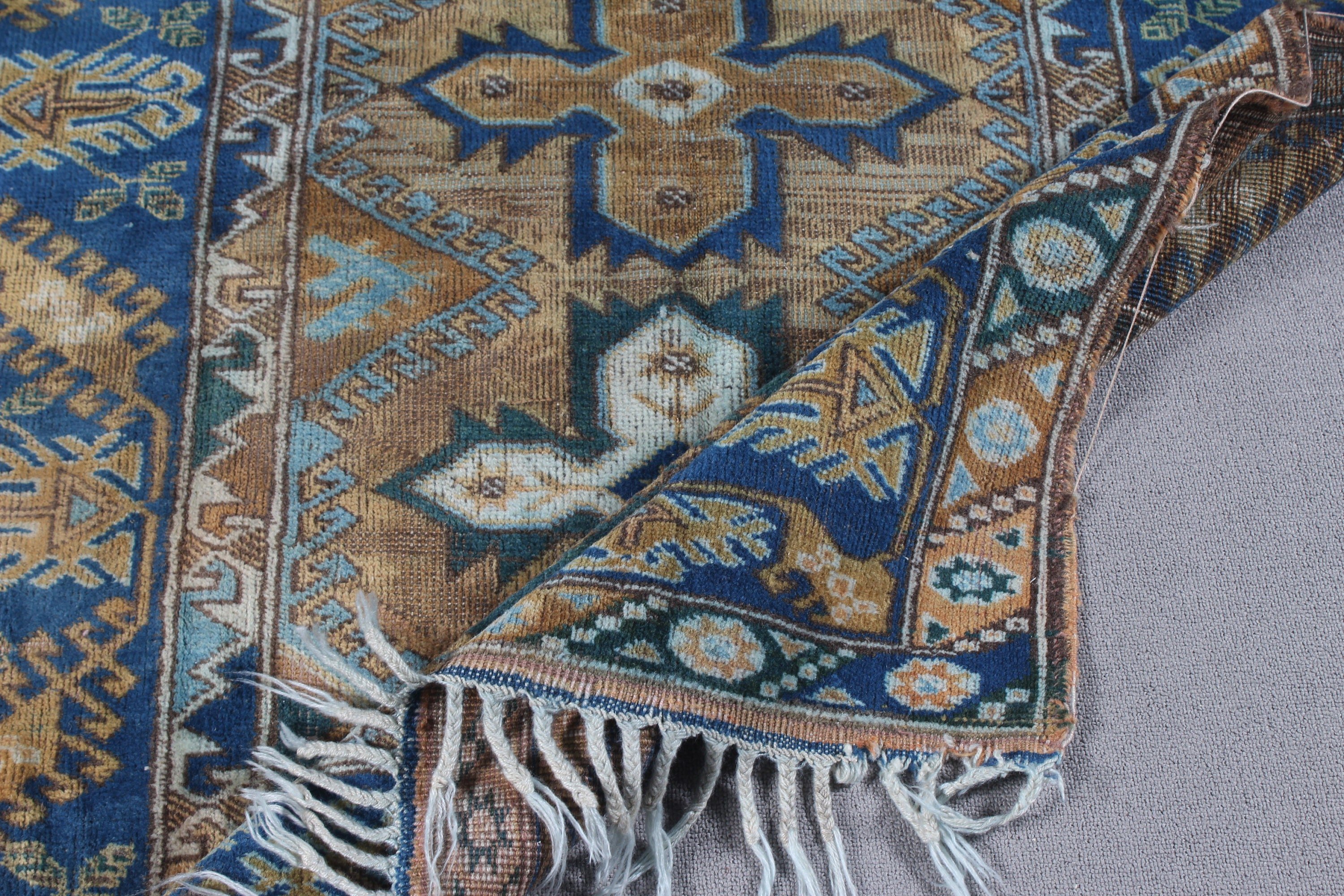 Yeşil Nötr Halı, Oushak Halıları, Vintage Halılar, Kabile Halıları, Fas Halıları, 3,9x5,8 ft Accent Halı, Türk Halısı, Yatak Odası Halısı, Boho Accent Halıları