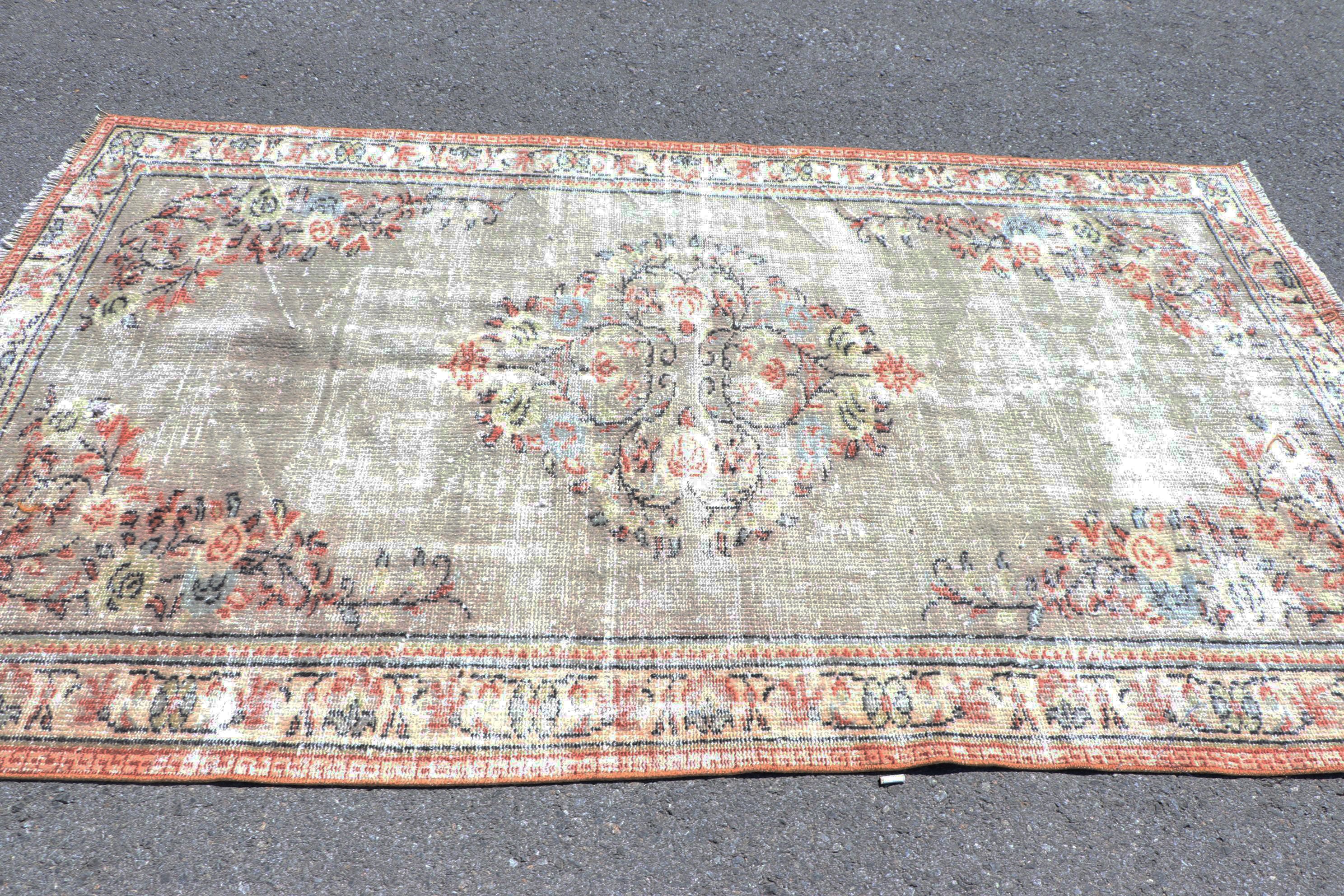 Beige Home Decor Rug, Antique Rugs, Oriental Rug, Turkey Rugs, Nursery Rugs, Floor Rug, Vintage Rug, Turkish Rugs, 4.8x8.1 ft Area Rug