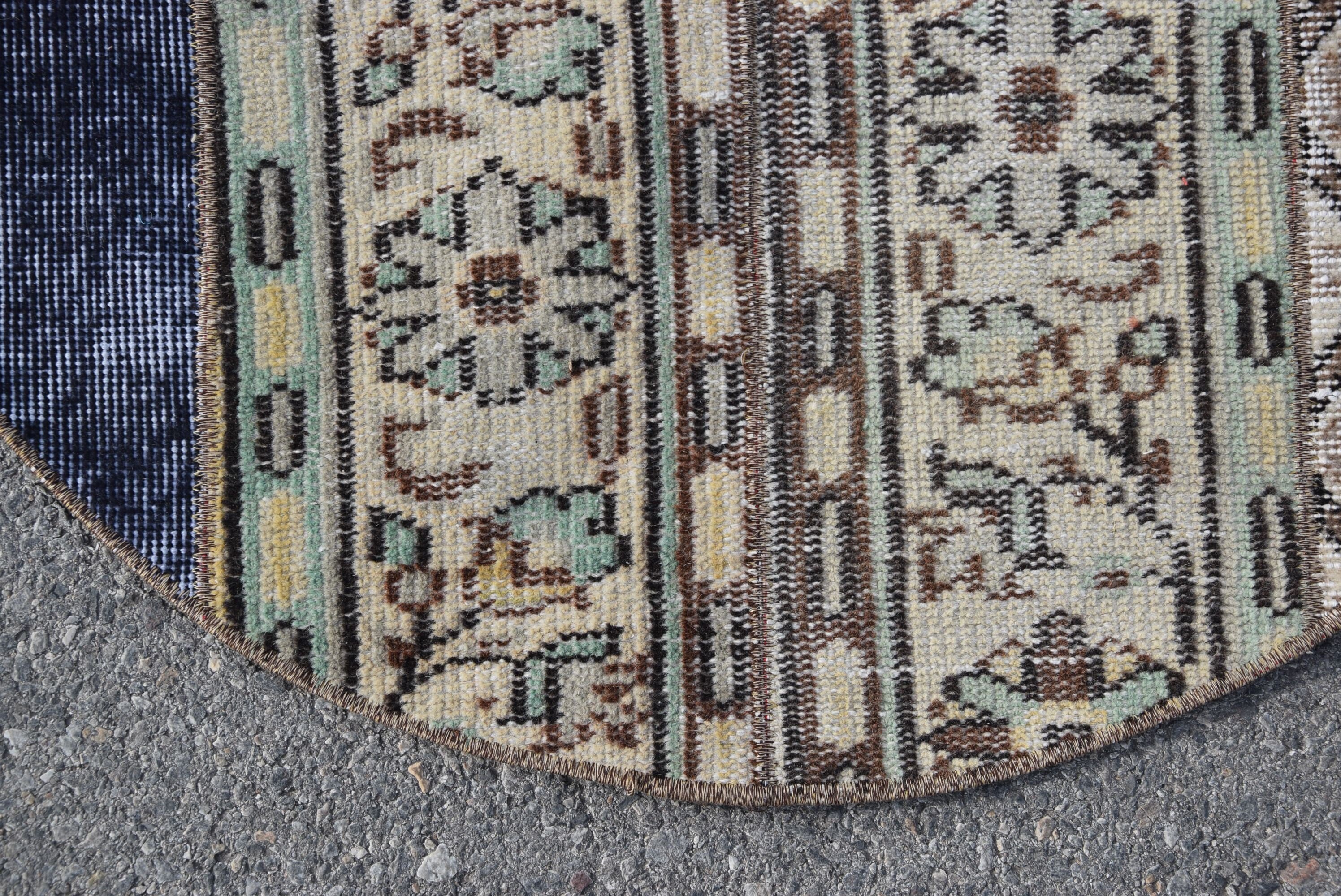 Beige Bedroom Rug, Bath Rug, Vintage Rug, Rugs for Kitchen, Door Mat Rug, Turkish Rugs, Kitchen Rug, 2.8x2.8 ft Small Rugs