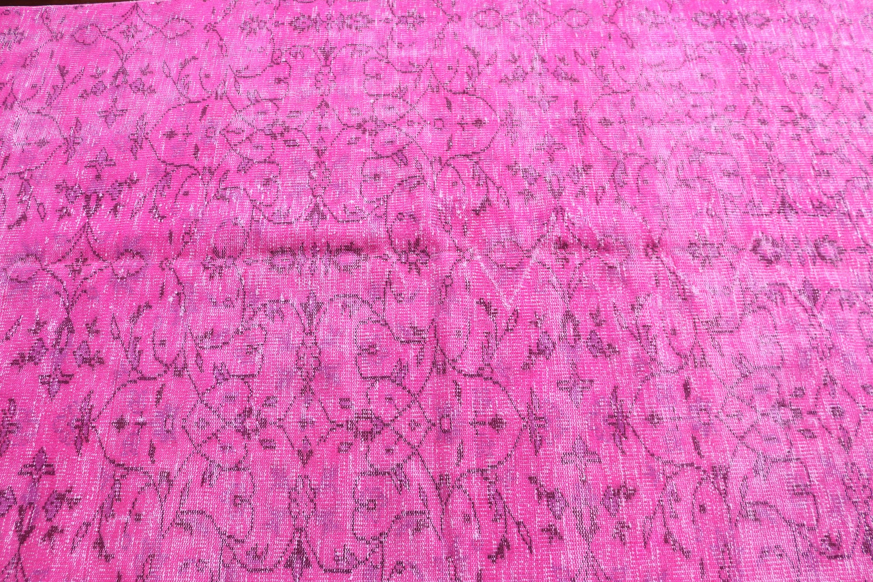 Vintage Rugs, Pink Luxury Rug, Living Room Rug, Flatweave Rug, Turkish Rug, Turkey Rug, Large Vintage Rug, 5.2x8.6 ft Large Rug, Modern Rug