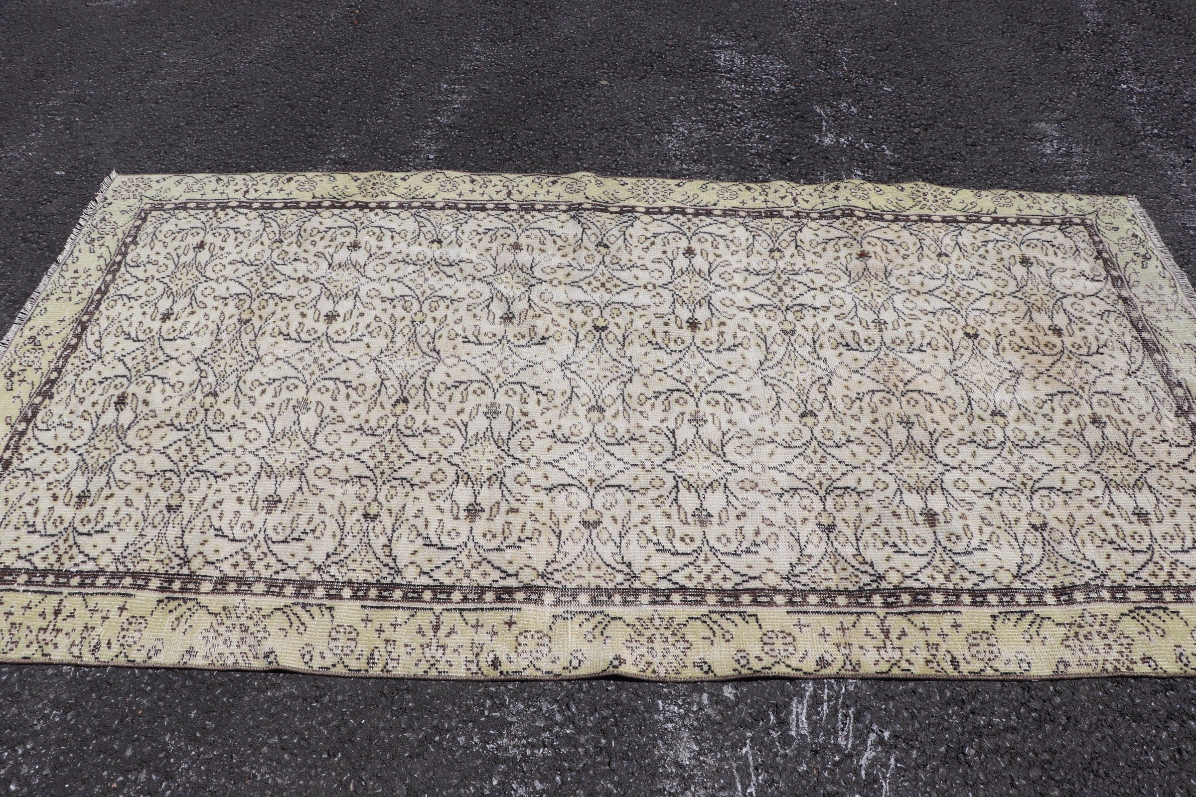 Anadolu Halısı, Salon Halısı, Yatak Odası Halısı, Bej Antika Halı, Salon Halıları, 4.8x9 ft Büyük Halı, Vintage Halı, Fas Halıları, Türk Halısı