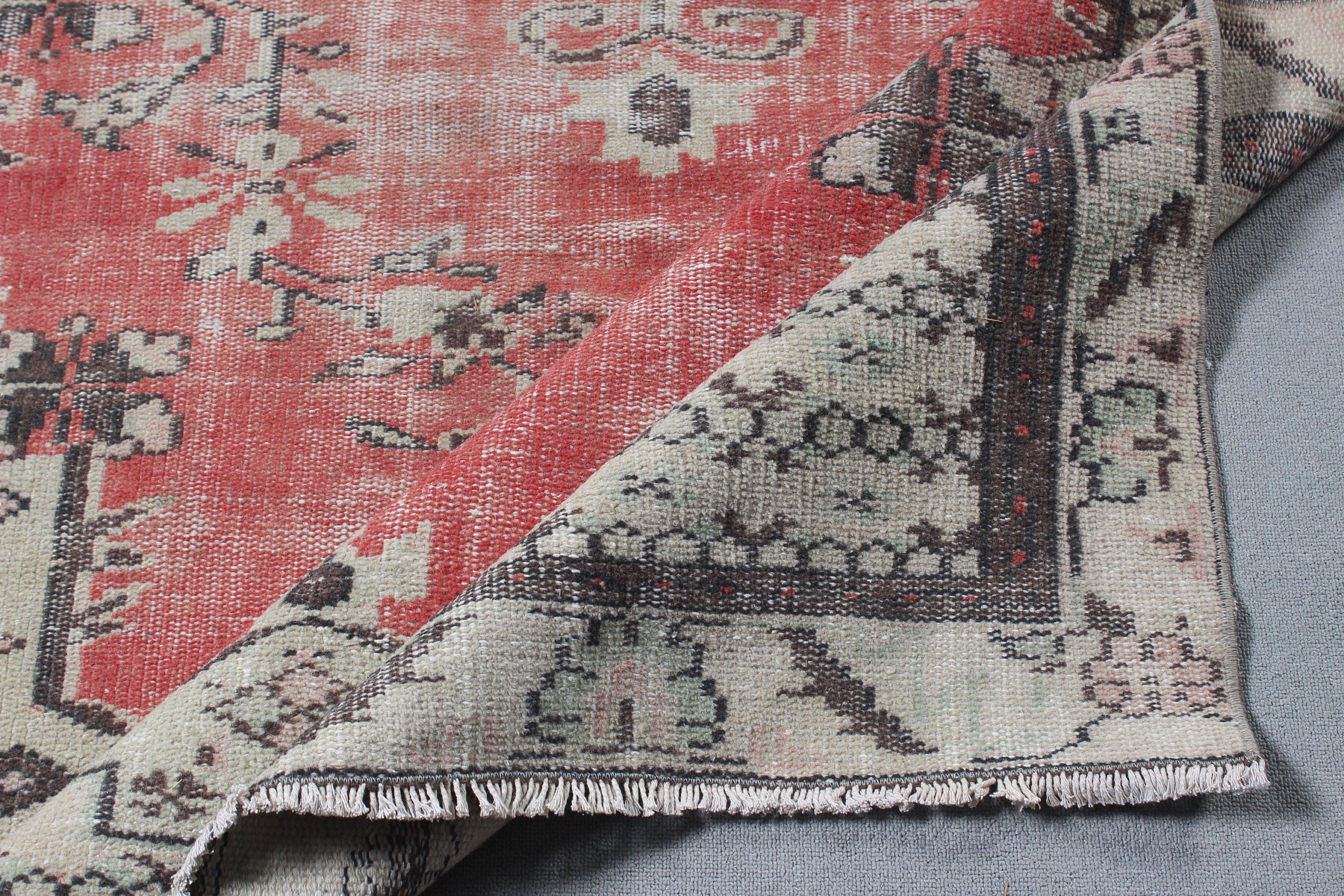 Vintage Rugs, Bedroom Rugs, Anatolian Rugs, Turkey Rugs, Floor Rugs, Red Oriental Rug, Living Room Rugs, Turkish Rugs, 5.2x8.5 ft Large Rug