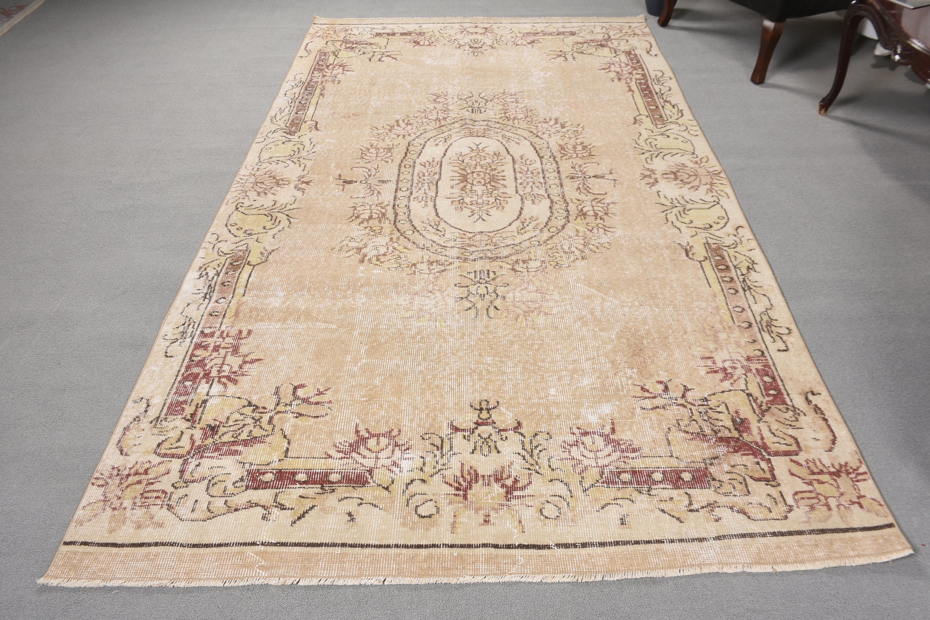 Turkish Rugs, Anatolian Rug, Beige Home Decor Rug, Bedroom Rugs, Moroccan Rug, 5.2x9.1 ft Large Rugs, Large Boho Rug, Vintage Rugs