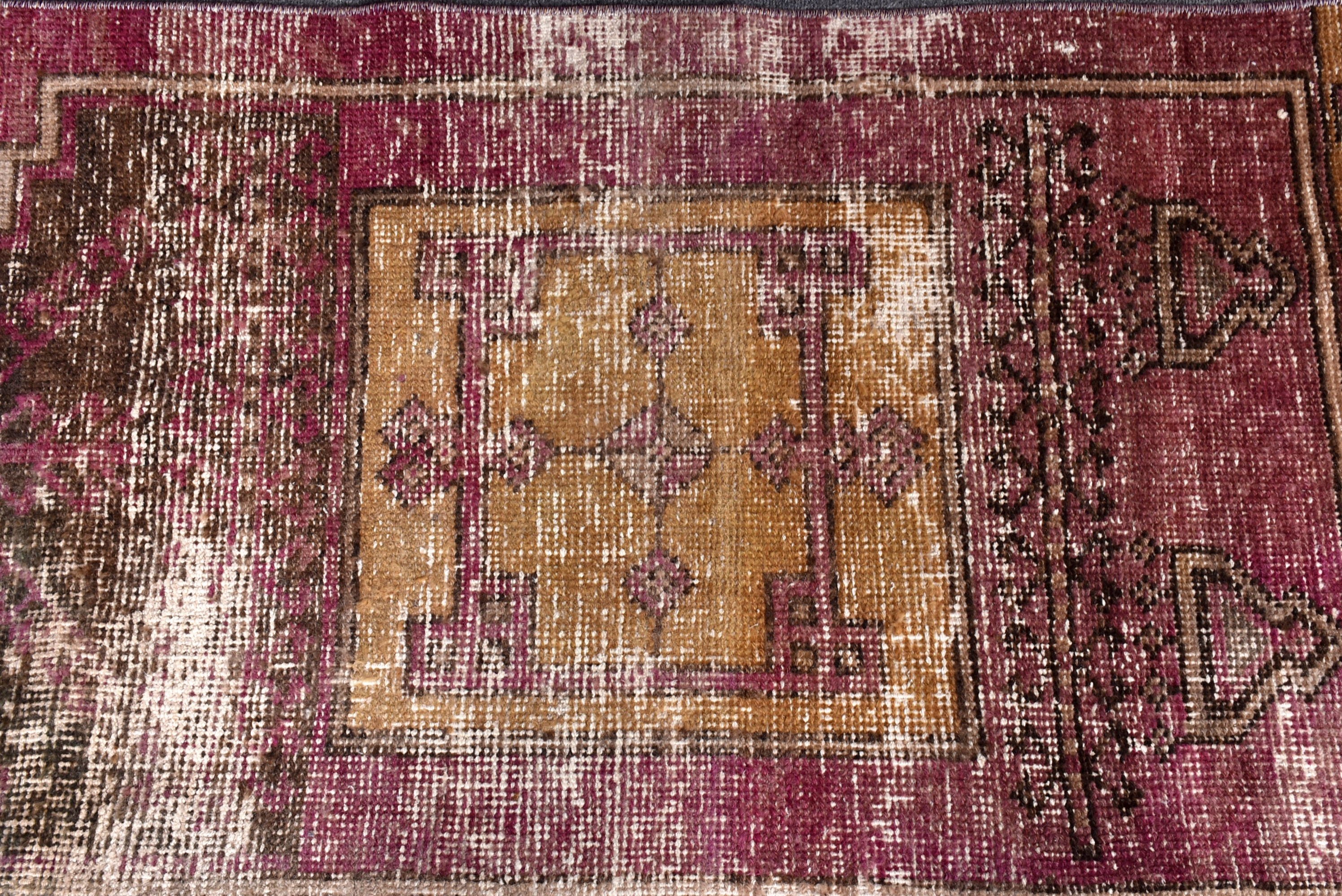 Küçük Vintage Halılar, Araba Paspas Halısı, Açıklama Halıları, Türk Halıları, El Dokuma Halı, Vintage Halılar, Mor Boho Halılar, 2,2x5 ft Küçük Halılar