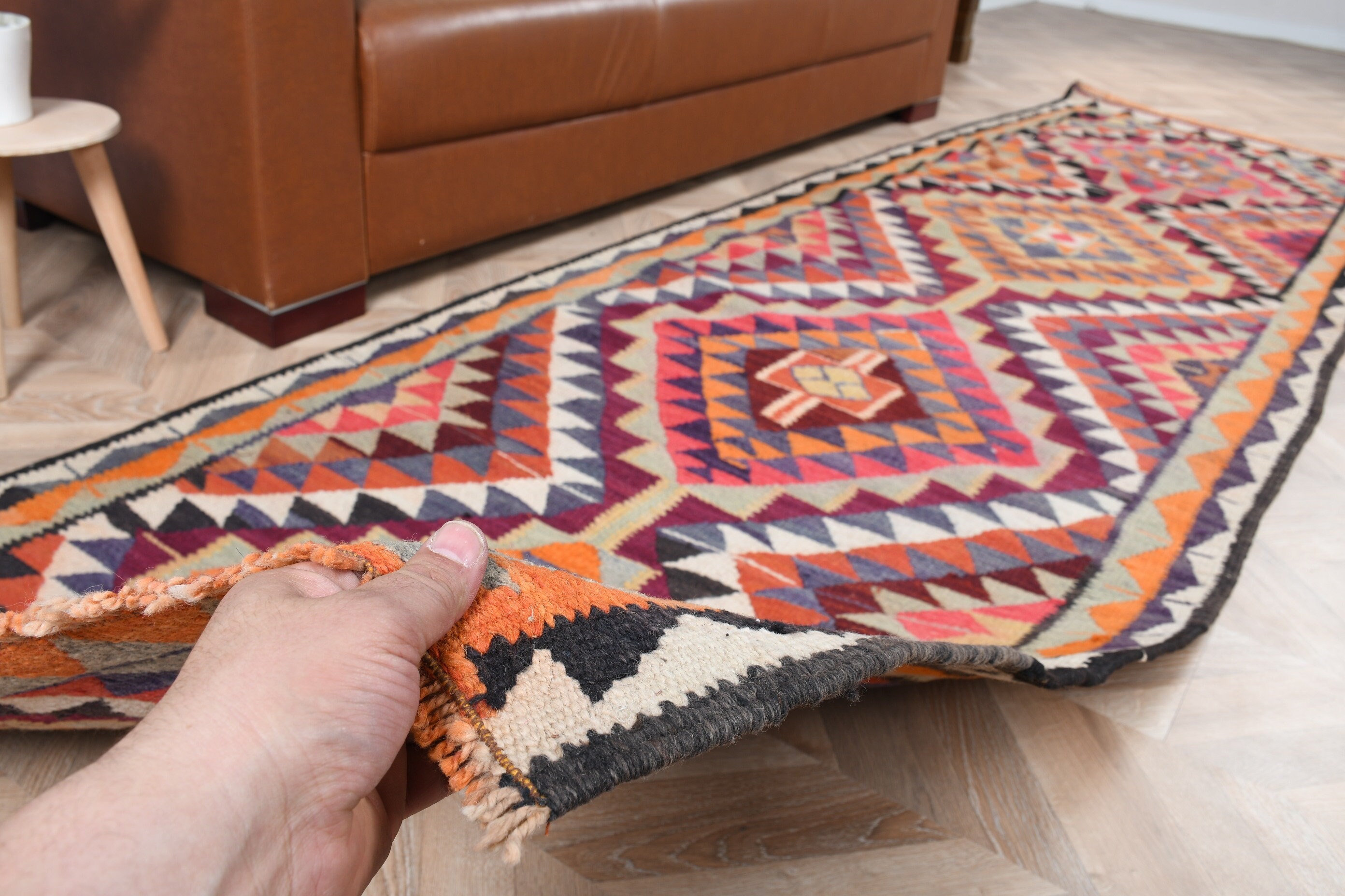 Oushak Halıları, Kilim, Mor Oryantal Halı, Merdiven Halıları, 3,2x10,5 ft Yolluk Halıları, Türk Halısı, Koridor Halıları, Anadolu Halısı, Vintage Halılar