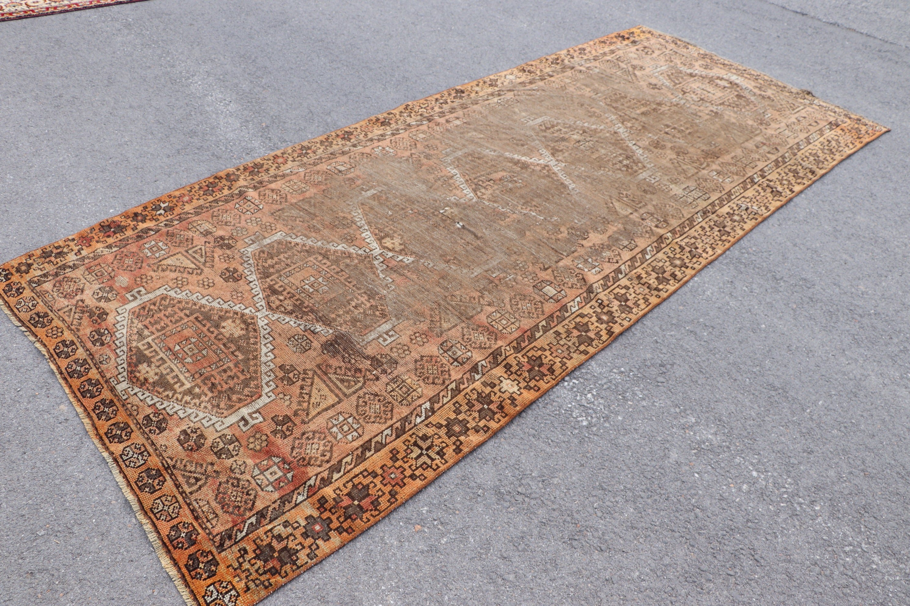 Bedroom Rug, Oriental Rugs, Distressed Rug, 4.8x11.1 ft Large Rug, Red Cool Rug, Living Room Rugs, Turkish Rugs, Moroccan Rug, Vintage Rugs