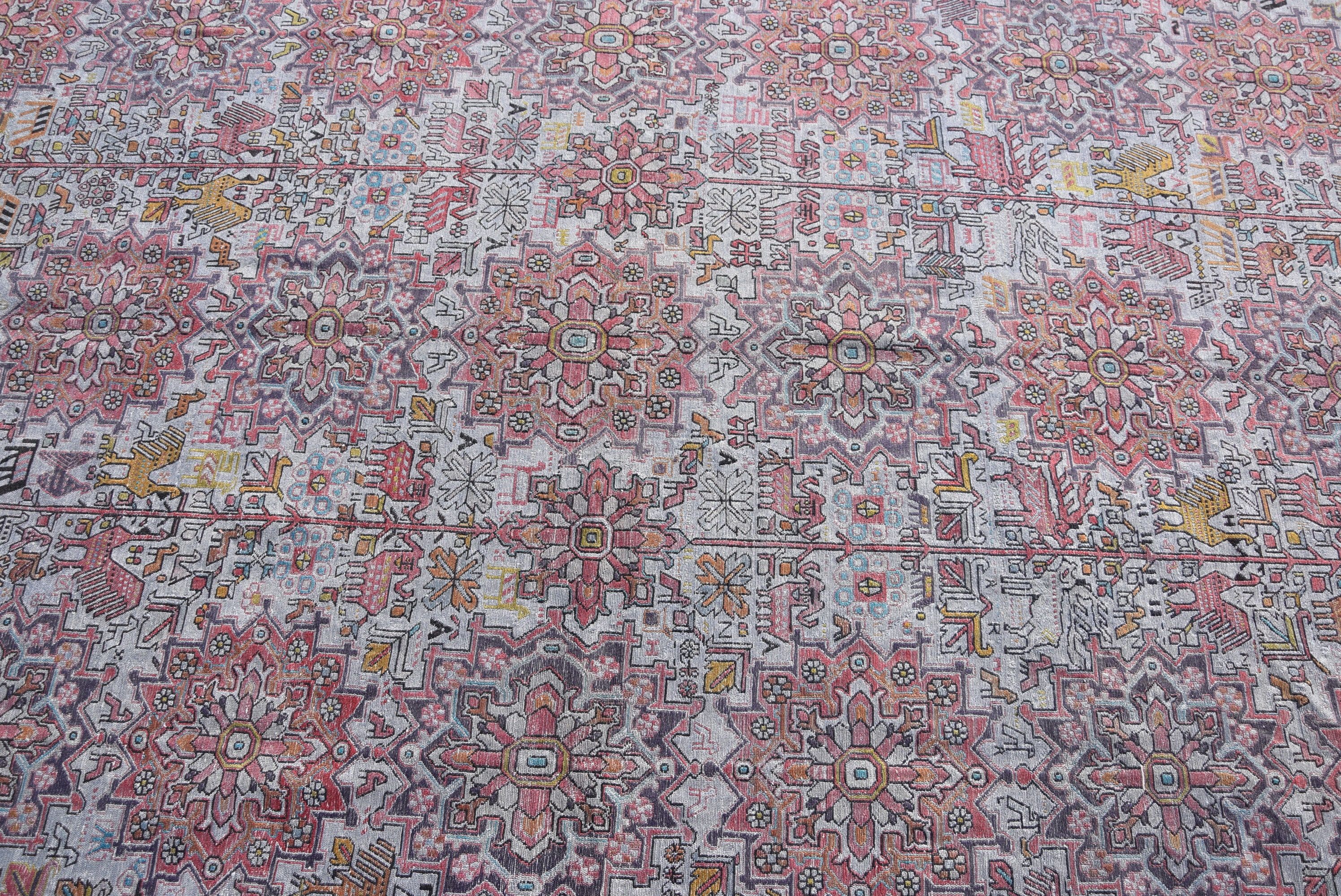 Oturma Odası Halısı, Türk Halısı, Kilim, Parlak Halı, Turuncu Fas Halıları, Vintage Halı, Anadolu Halısı, 6,8x9,3 ft Büyük Halılar