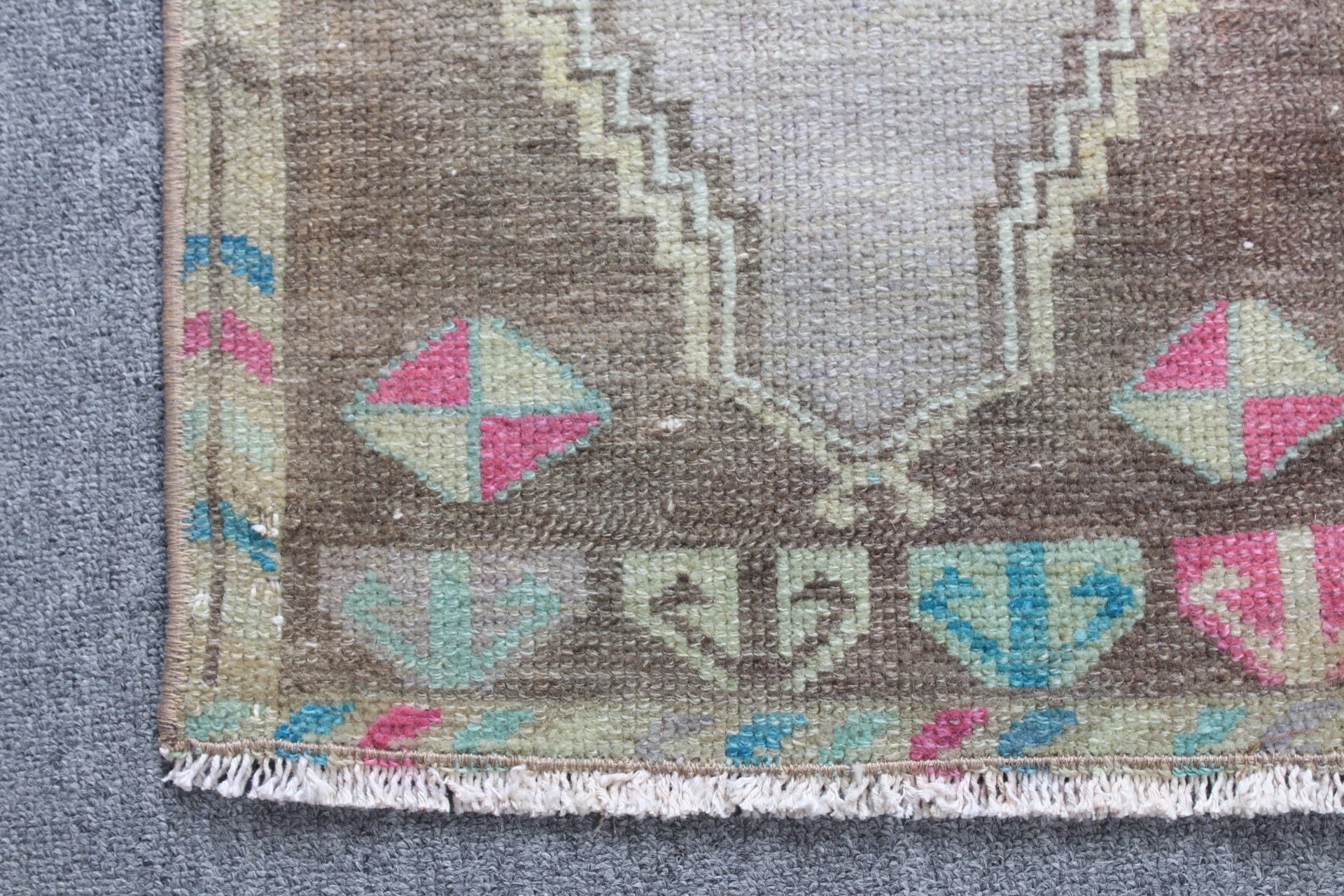 Ev Dekor Halısı, Yer Halısı, Gri Fas Halısı, 1.3x3 ft Küçük Halı, Araba Paspas Halıları, Giriş Halısı, Vintage Halı, Araba Paspas Halıları, Türk Halıları