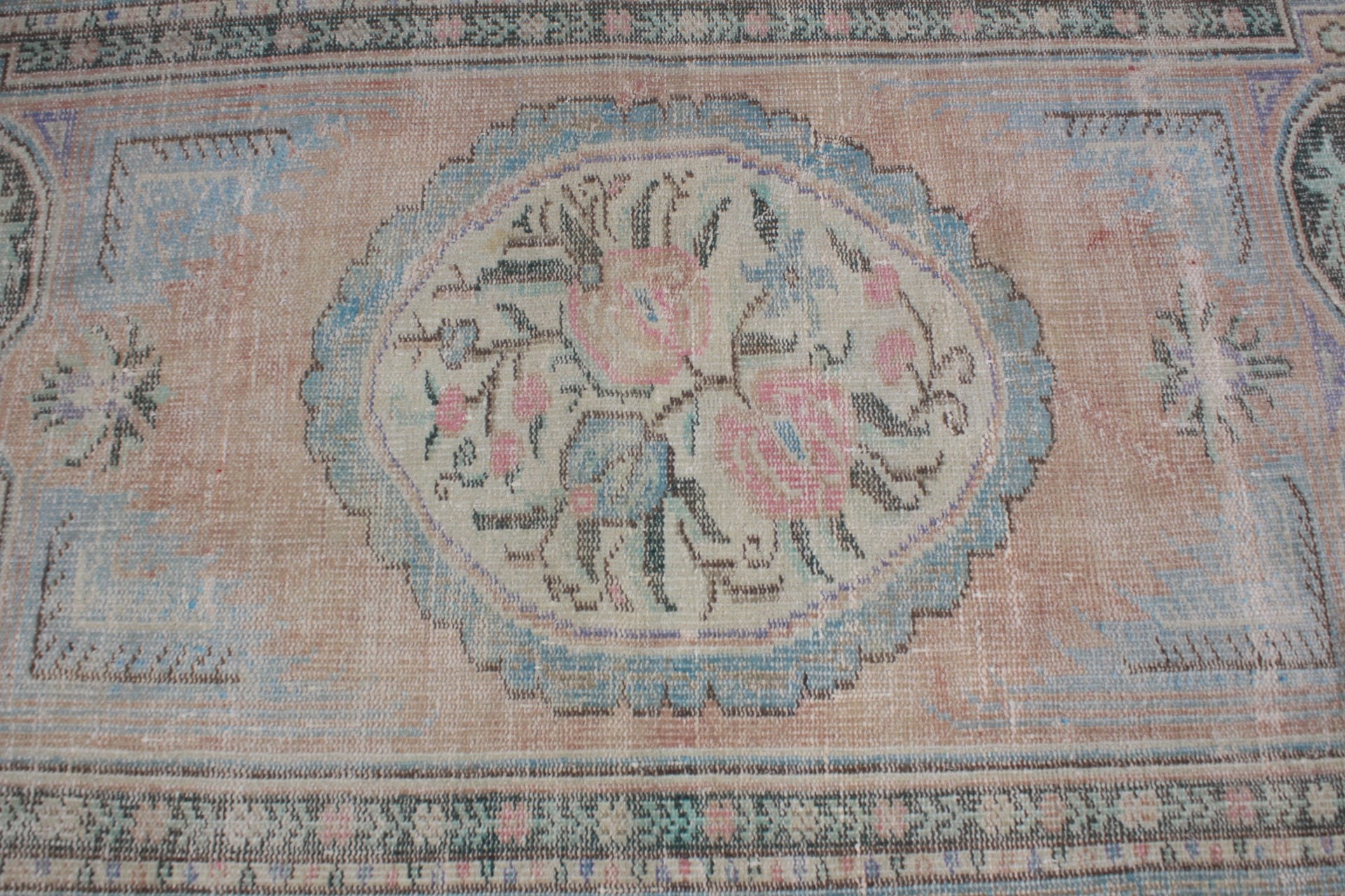 Yatak Odası Halıları, Oushak Halı, 3,3x5,5 ft Accent Halı, Oryantal Halı, Yatak Odası Halısı, Kırmızı Mutfak Halısı, Giriş Halısı, Vintage Halı, Türk Halıları