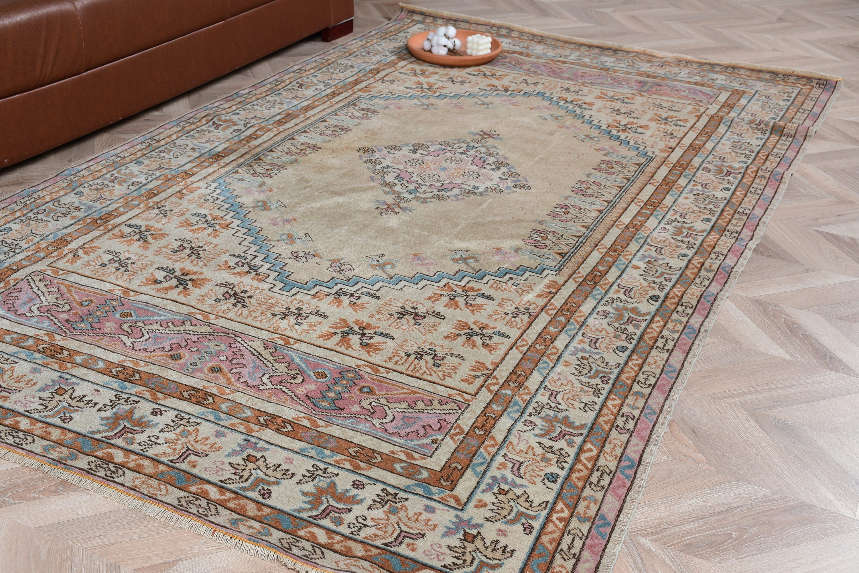 Anadolu Halısı, Mavi Yün Halılar, Yün Halılar, 5x8,1 ft Büyük Halı, Oturma Odası Halısı, Vintage Halı, Yatak Odası Halıları, Yemek Odası Halısı, Türk Halısı