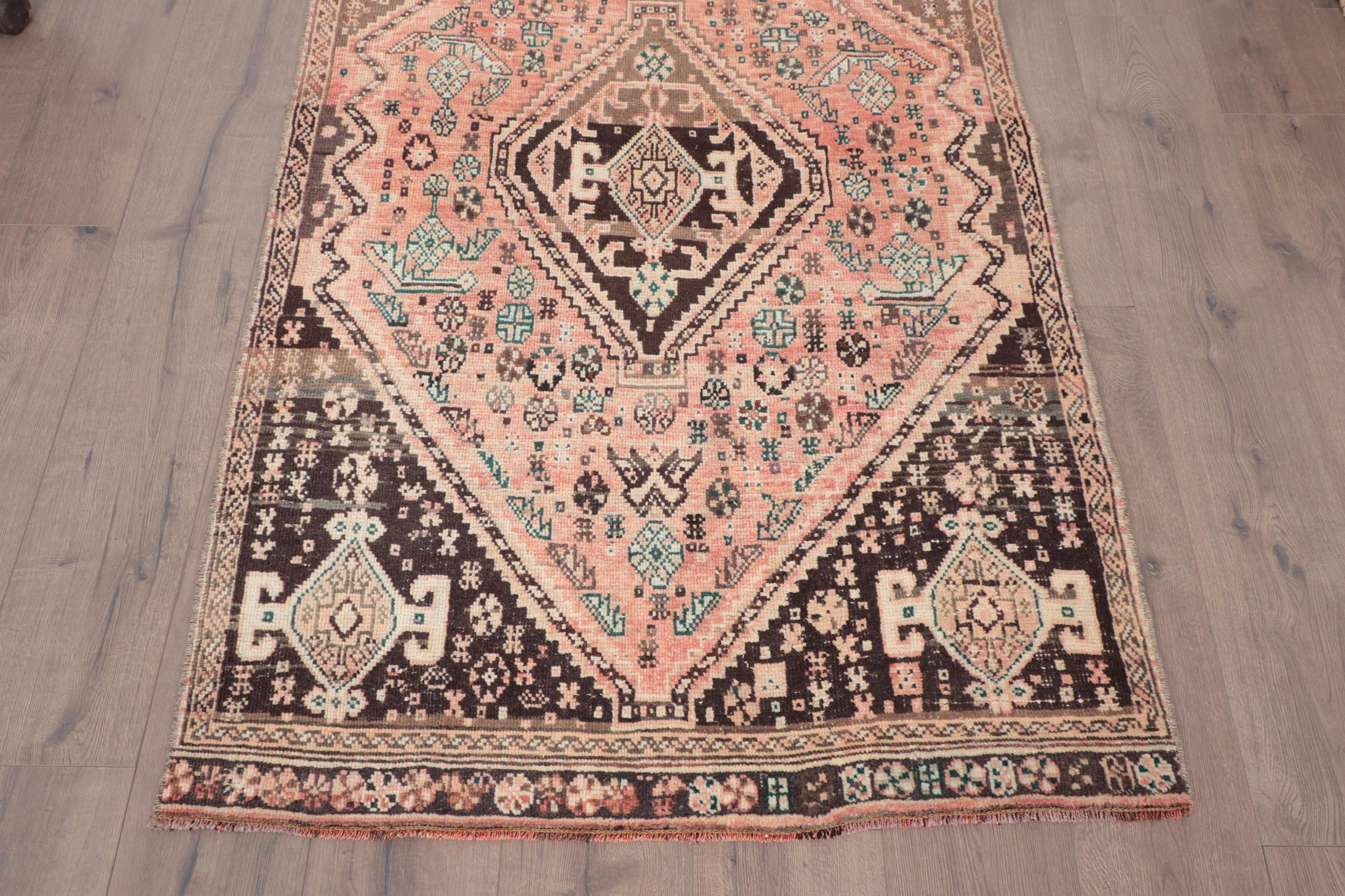 Mutfak Halıları, Boho Vurgulu Halılar, Vintage Halılar, Türk Halısı, Boho Halısı, Pembe Lüks Halılar, Yatak Odası Halıları, Kabile Halısı, 3,4x5,6 ft Vurgulu Halı