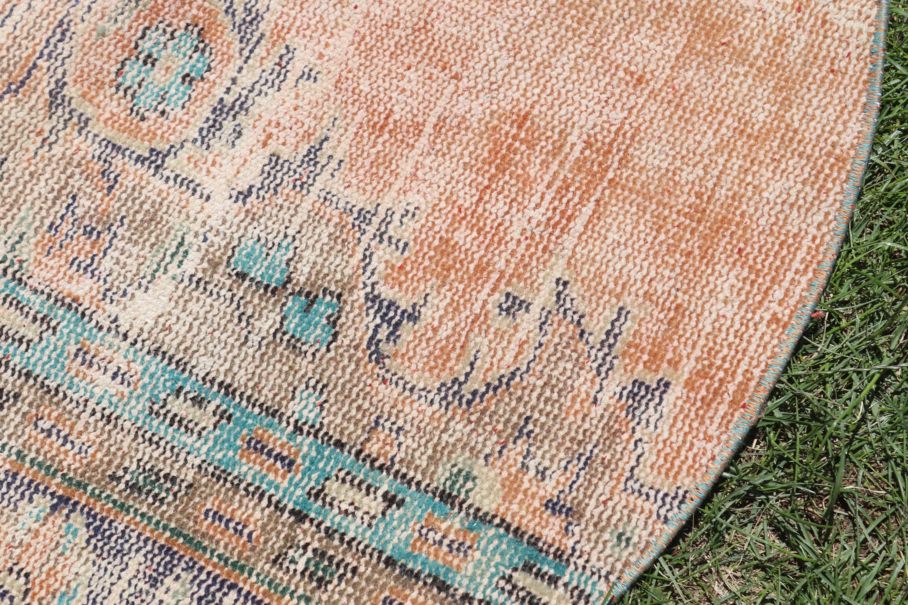 2.9x2.9 ft Small Rugs, Brown Geometric Rug, Small Boho Rugs, Geometric Rugs, Vintage Rugs, Oriental Rugs, Turkish Rugs, Nursery Rugs