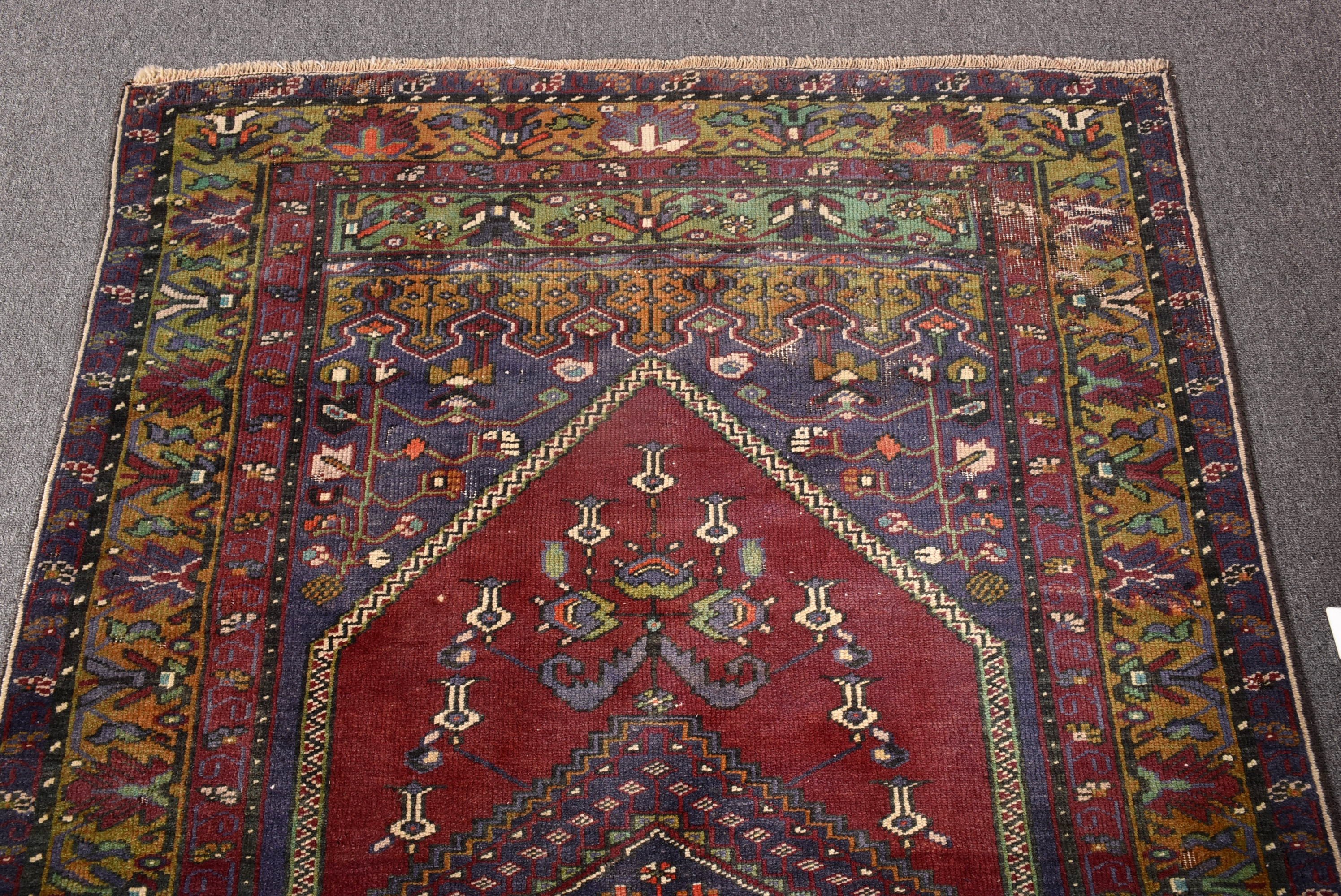 Giriş Halıları, Aztek Halıları, Soğuk Halı, Mutfak Halıları, 3,4x6,3 ft Vurgulu Halı, Oryantal Halılar, Vintage Halı, Mor Fas Halıları, Türk Halıları