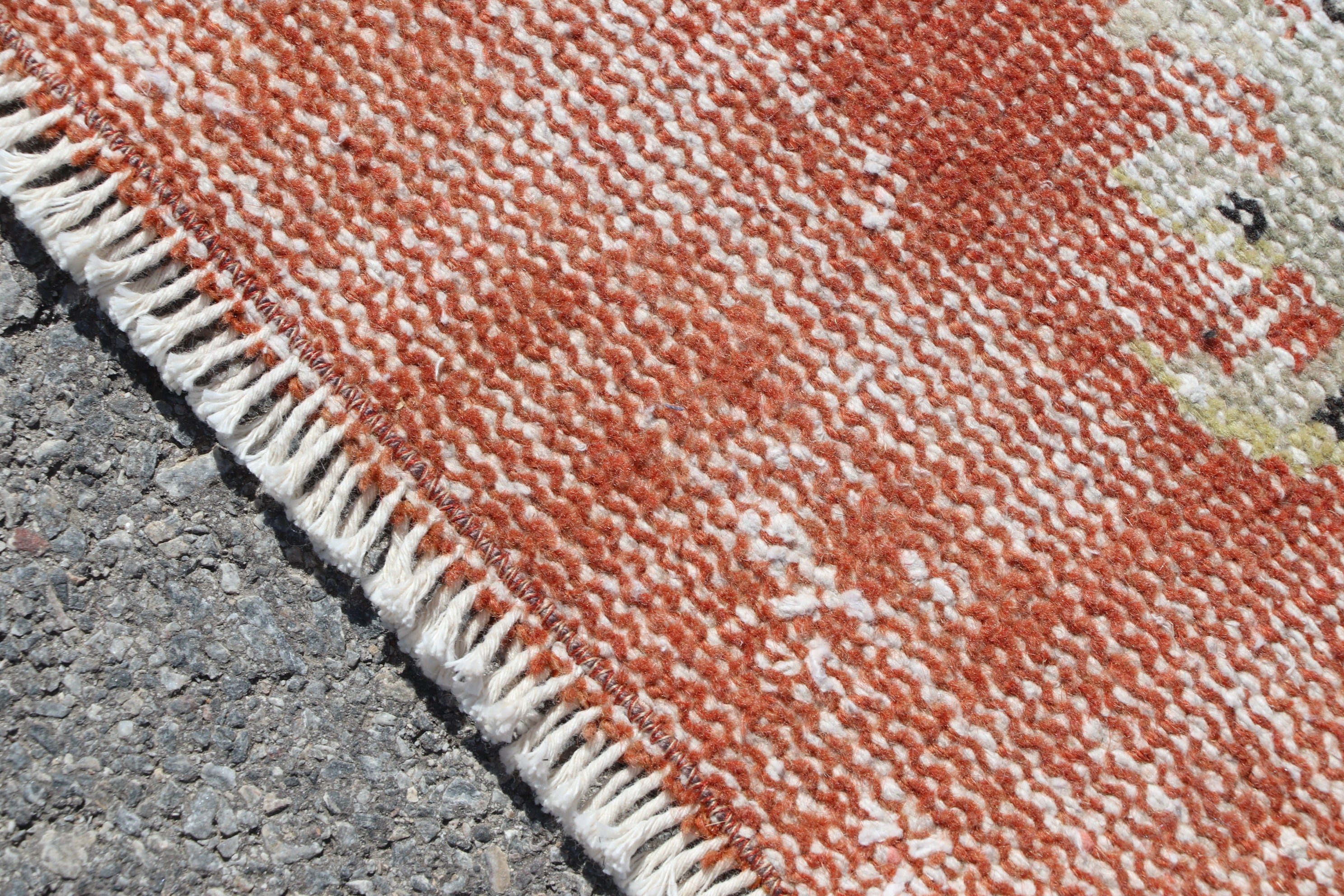 5x9.5 ft Large Rugs, Living Room Rug, Turkish Rug, Orange Antique Rugs, Salon Rug, Vintage Rug, Natural Rugs, Kitchen Rugs, Bedroom Rug