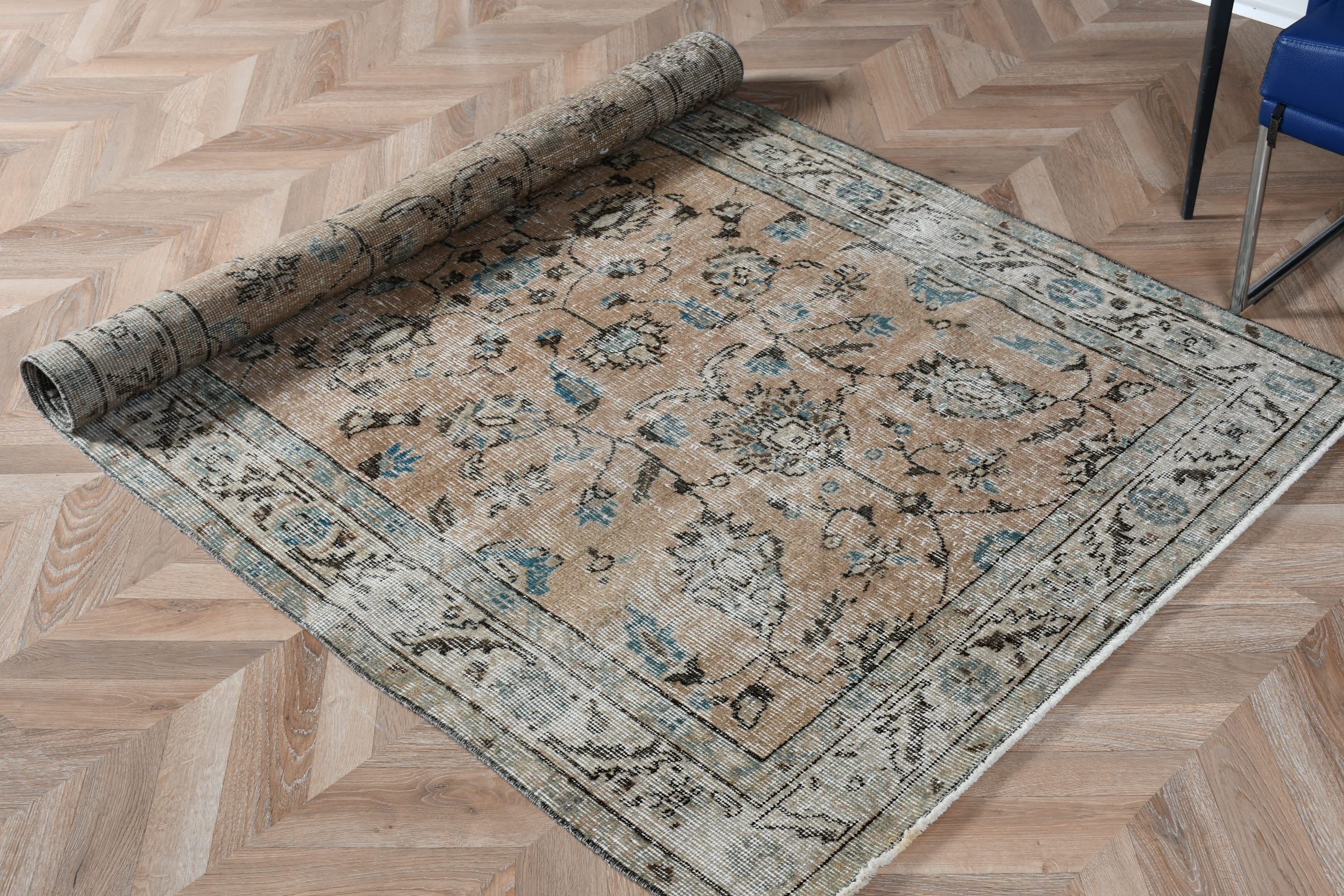 Cool Rugs, Bronze Bedroom Rugs, Vintage Rugs, Kitchen Rugs, Oushak Rug, Turkish Rug, Rugs for Living Room, 3.7x6.6 ft Area Rug, Indoor Rug