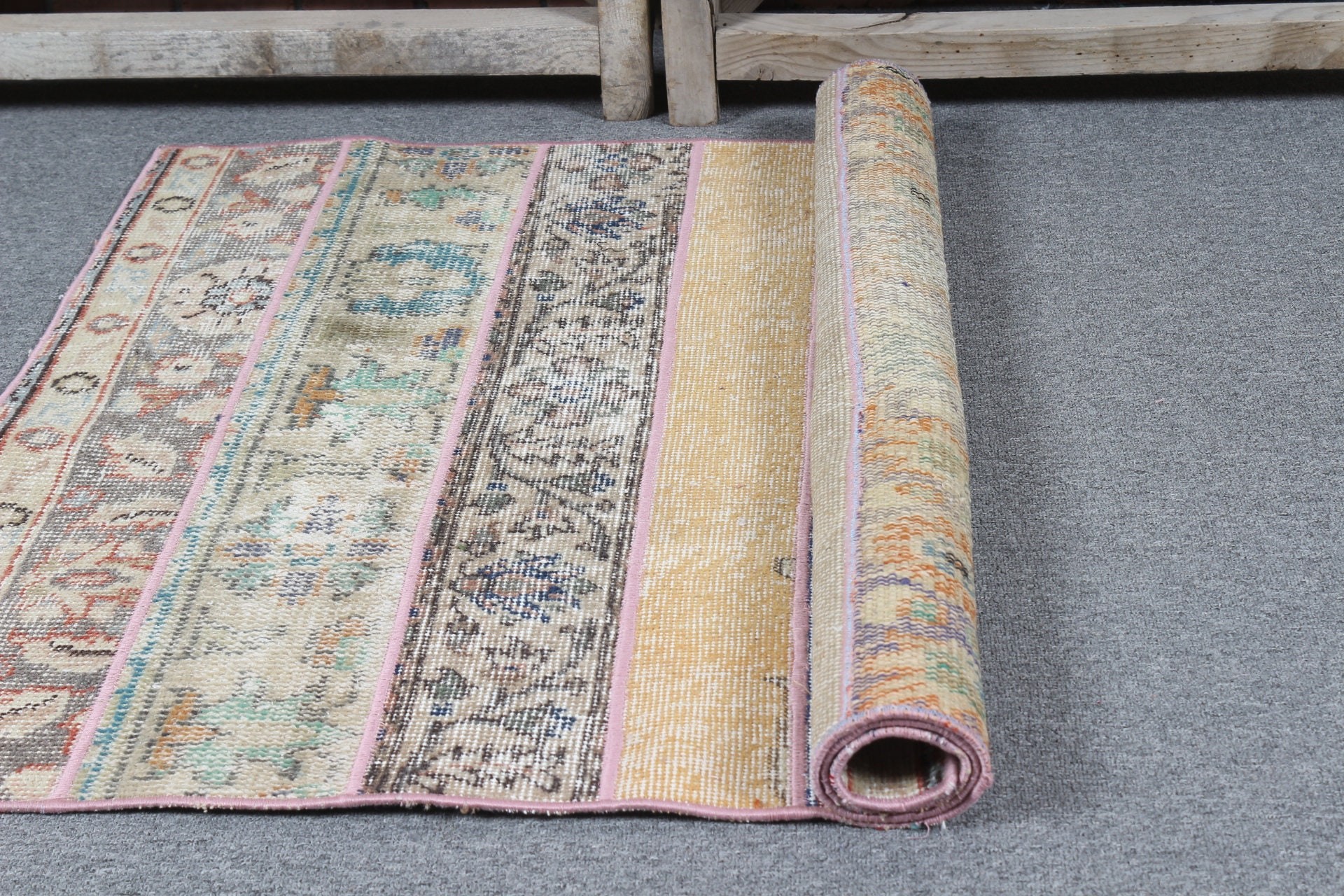 2.8x4.3 ft Small Rugs, Nursery Rug, Beige Anatolian Rugs, Bedroom Rug, Vintage Rugs, Turkish Rug, Designer Rugs, Door Mat Rugs, Kitchen Rug