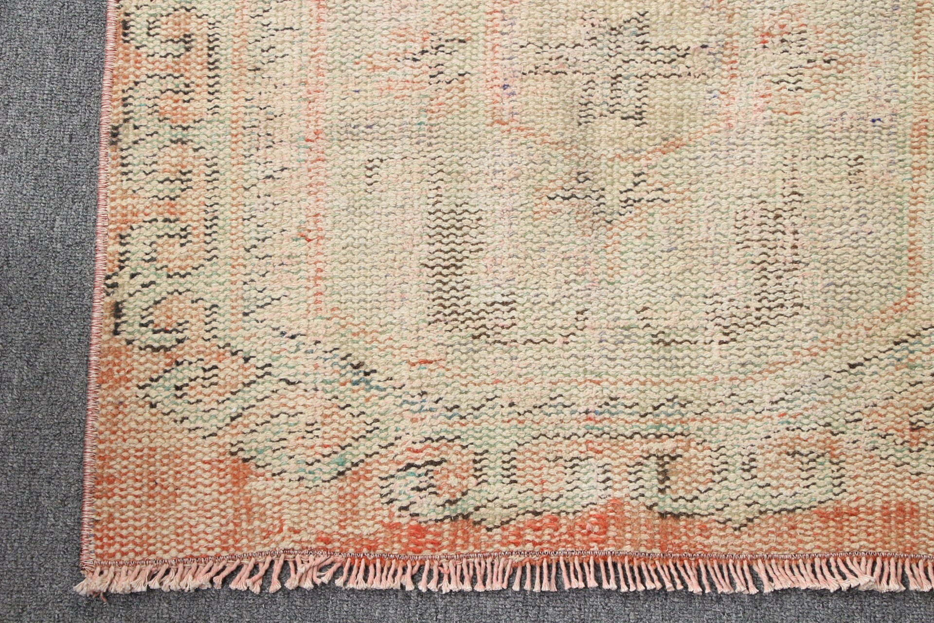 Bedroom Rug, Rugs for Hallway, Turkish Rugs, Dorm Rugs, 2.2x10 ft Runner Rug, Beige Floor Rugs, Vintage Rug, Antique Rug, Hallway Rugs