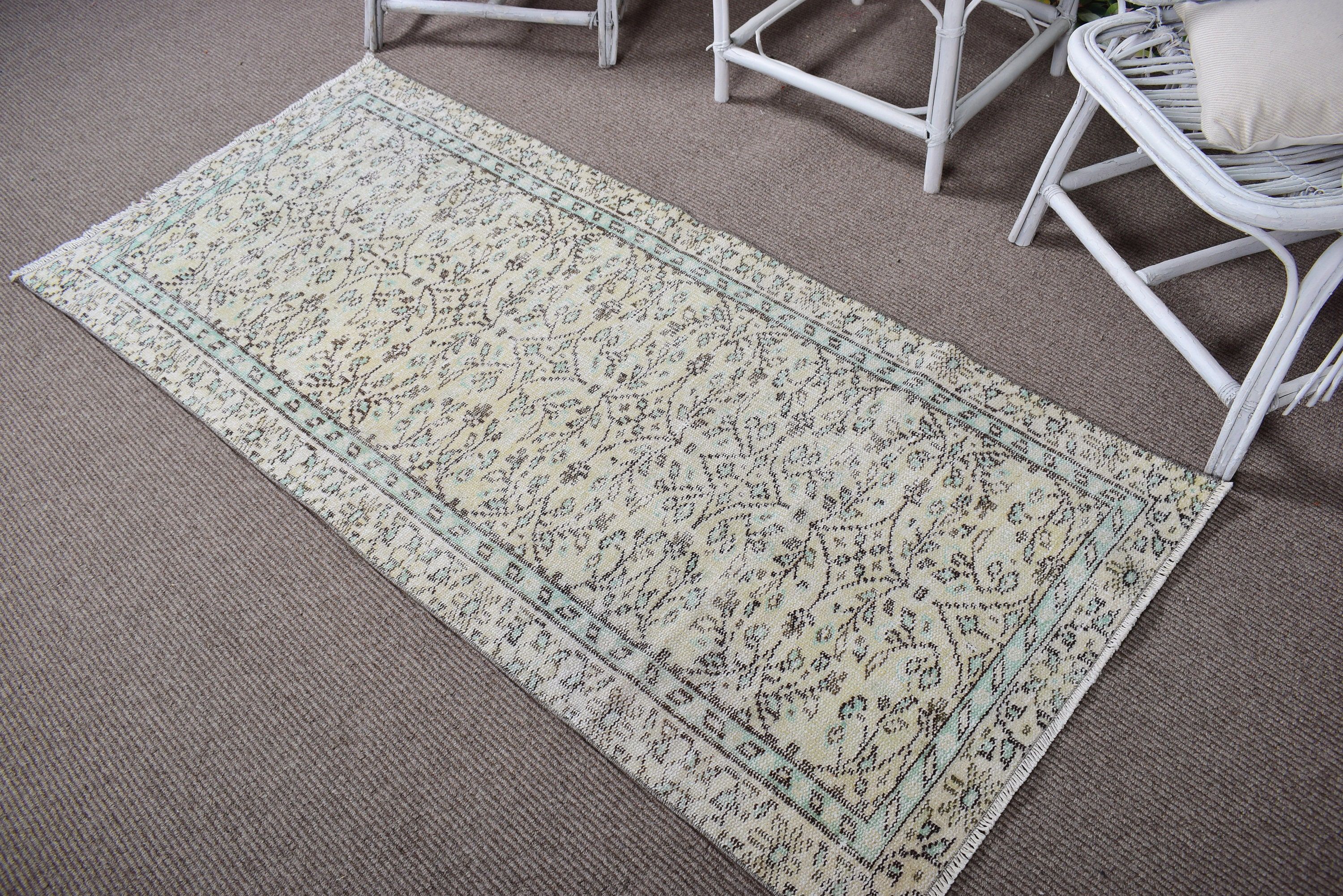 Türk Halıları, Yün Halılar, Yatak Odası Halıları, 2,8x5,9 ft Vurgulu Halılar, Vintage Dekor Halı, Anadolu Halıları, Yeşil Yatak Odası Halıları, Vintage Halılar