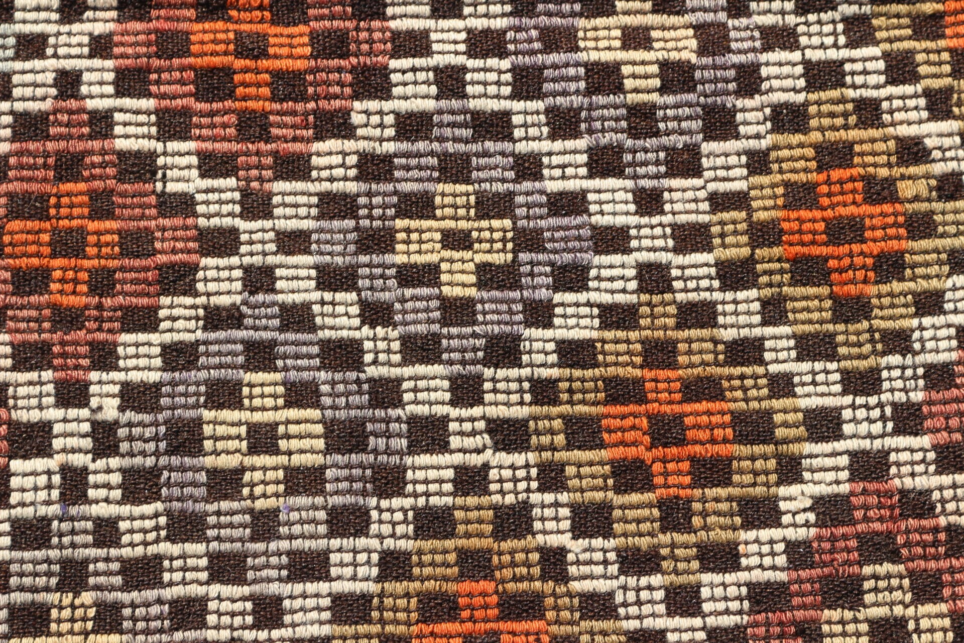 Nostaljik Kilim, Banyo Kilim, Mutfak Kilim, Kahverengi Serin Kilim, Uşak Kilim, 83x112 cm Küçük Kilim, Yatak odası Kilim, Duvar Kilim