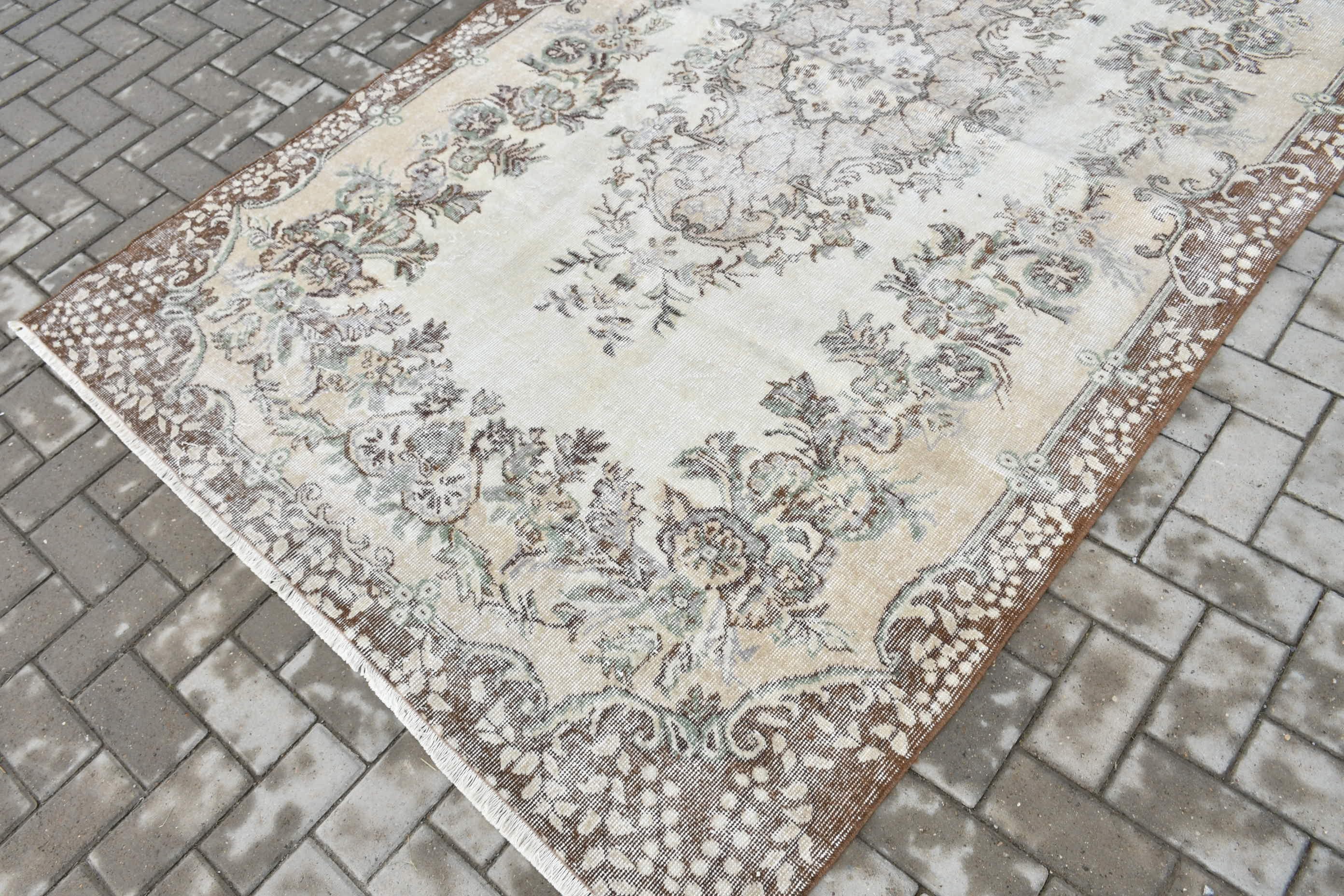 Living Room Rug, Home Decor Rugs, Turkish Rug, Cool Rugs, Old Rug, Beige Kitchen Rugs, Dining Room Rug, Vintage Rugs, 5.4x8.9 ft Large Rugs