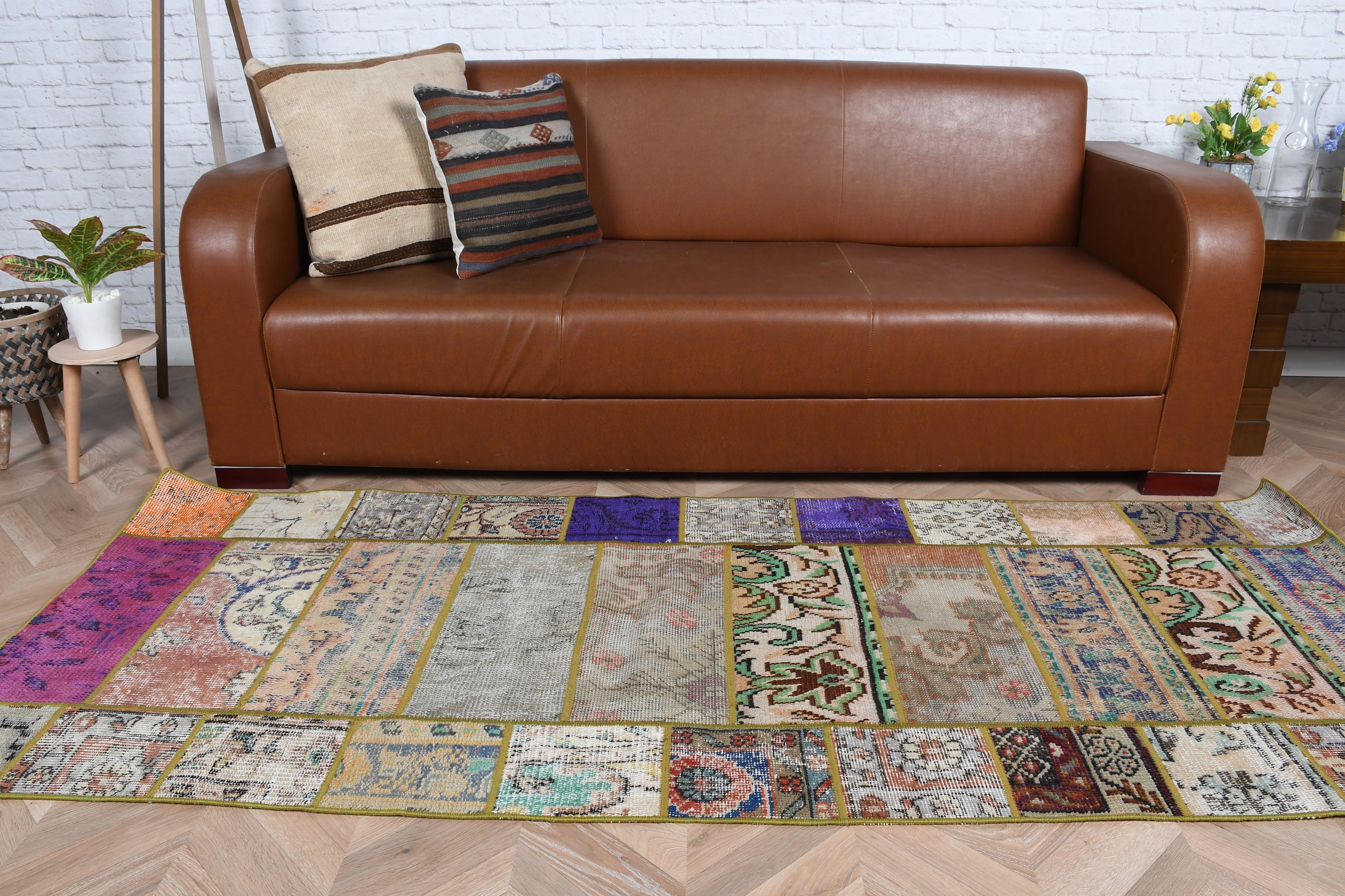 Vintage Halılar, 2.8x7.2 ft Runner Halı, Mutfak Halıları, Eklektik Halı, Koridor Halısı, Runner Halıları, Türk Halısı, Bej Soğuk Halı, Ev Dekorasyonu Halısı