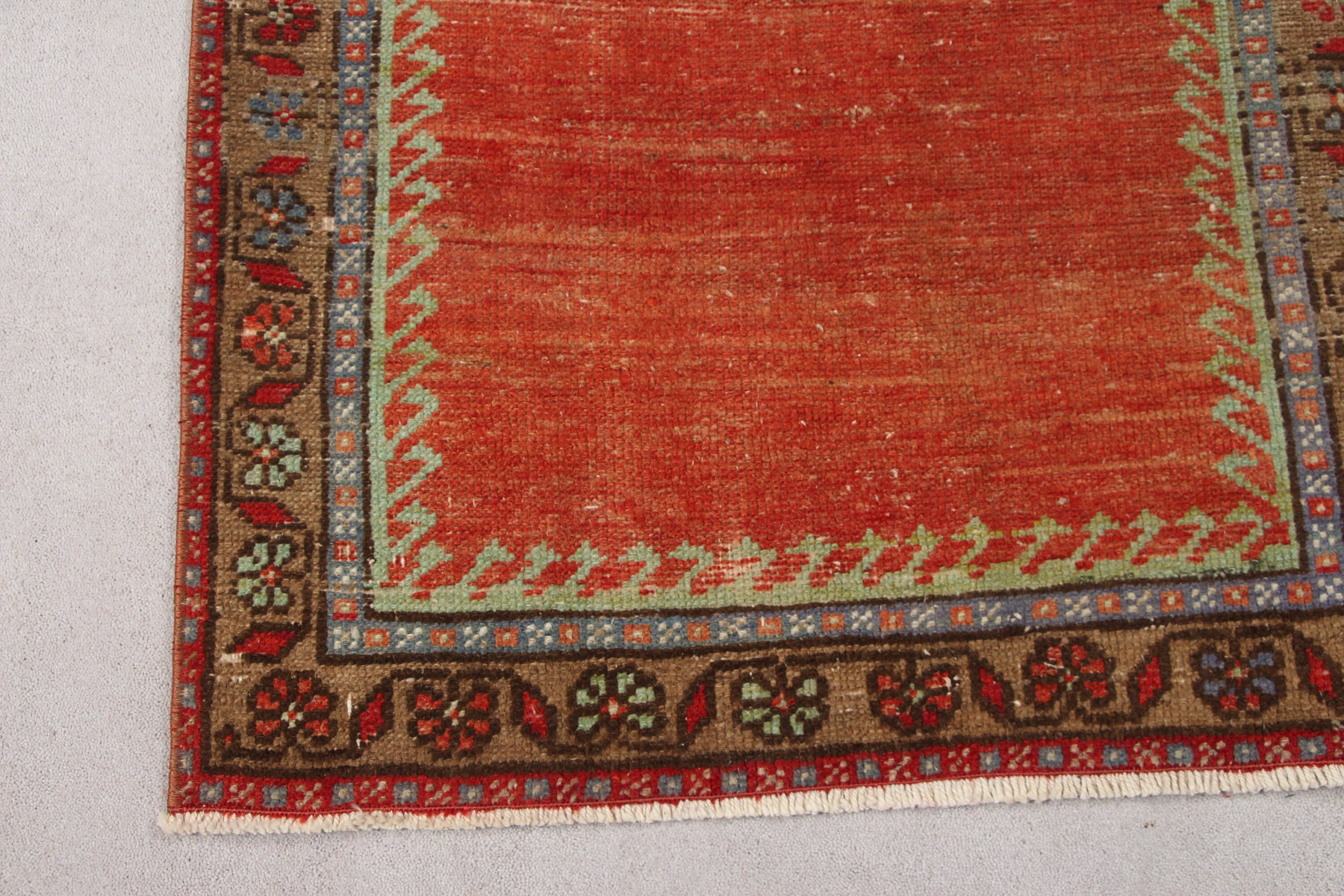 Bedroom Rugs, Art Rug, Moroccan Rug, Nursery Rugs, Turkish Rugs, Vintage Rug, 2.6x4.1 ft Small Rug, Wall Hanging Rug, Old Rug, Red Cool Rug