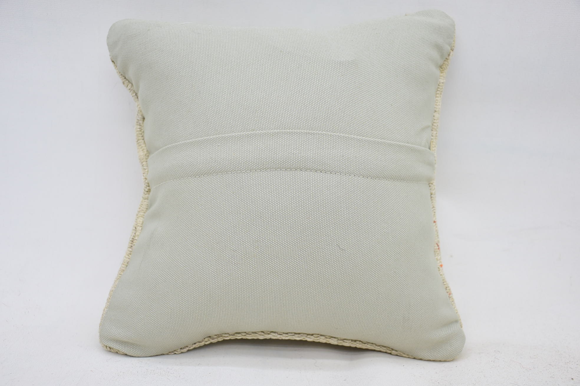 12"x12" Beige Pillow Cover, Kilim Cushion Sham, Neutral Cushion Cover, Retro Throw Pillow Case, Yoga Cushion, Pillow for Sofa, Boho Pillow