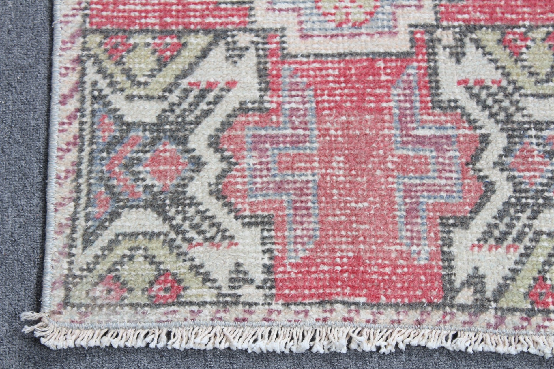 Banyo Halıları, Giriş Halısı, 1.6x2.8 ft Küçük Halı, Vintage Halı, Yün Halı, Fas Halısı, Kırmızı Mutfak Halıları, Boho Halısı, Banyo Halısı, Türk Halısı