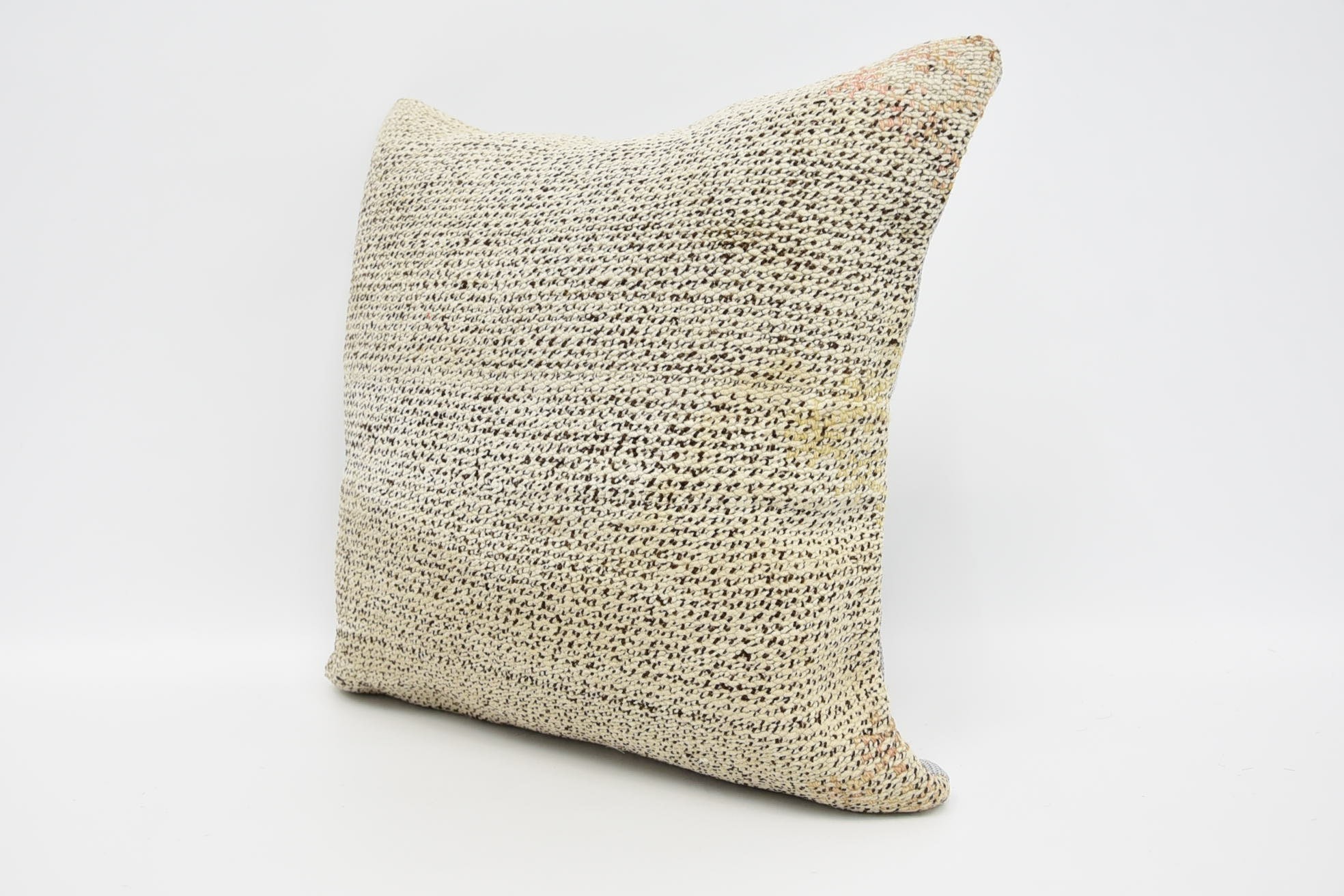 Boho Pillow Sham Cover, Antique Pillows, Boho Pillow, 16"x16" Beige Cushion Case, Retro Cushion Cover, Pet Cushion, Anatolian Pillow Case