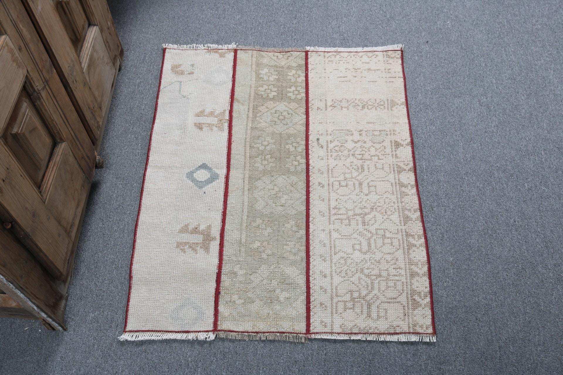 Floor Rugs, Bath Rug, Rugs for Bath, Cool Rugs, Beige Bedroom Rugs, Turkish Rugs, Kitchen Rug, 2.3x2.8 ft Small Rugs, Vintage Rug