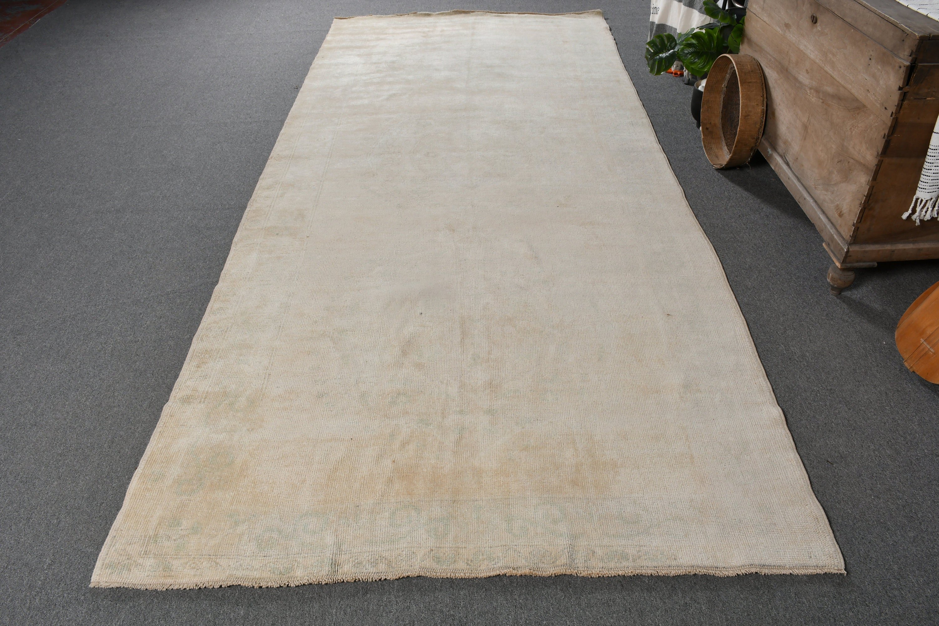 Bej Yatak Odası Halıları, Vintage Halılar, Eski Halı, Türkiye Halısı, Salon Halısı, Havalı Halı, Salon Halıları, Türk Halıları, Yatak Odası Halıları, 4,8x11 ft Büyük Halı