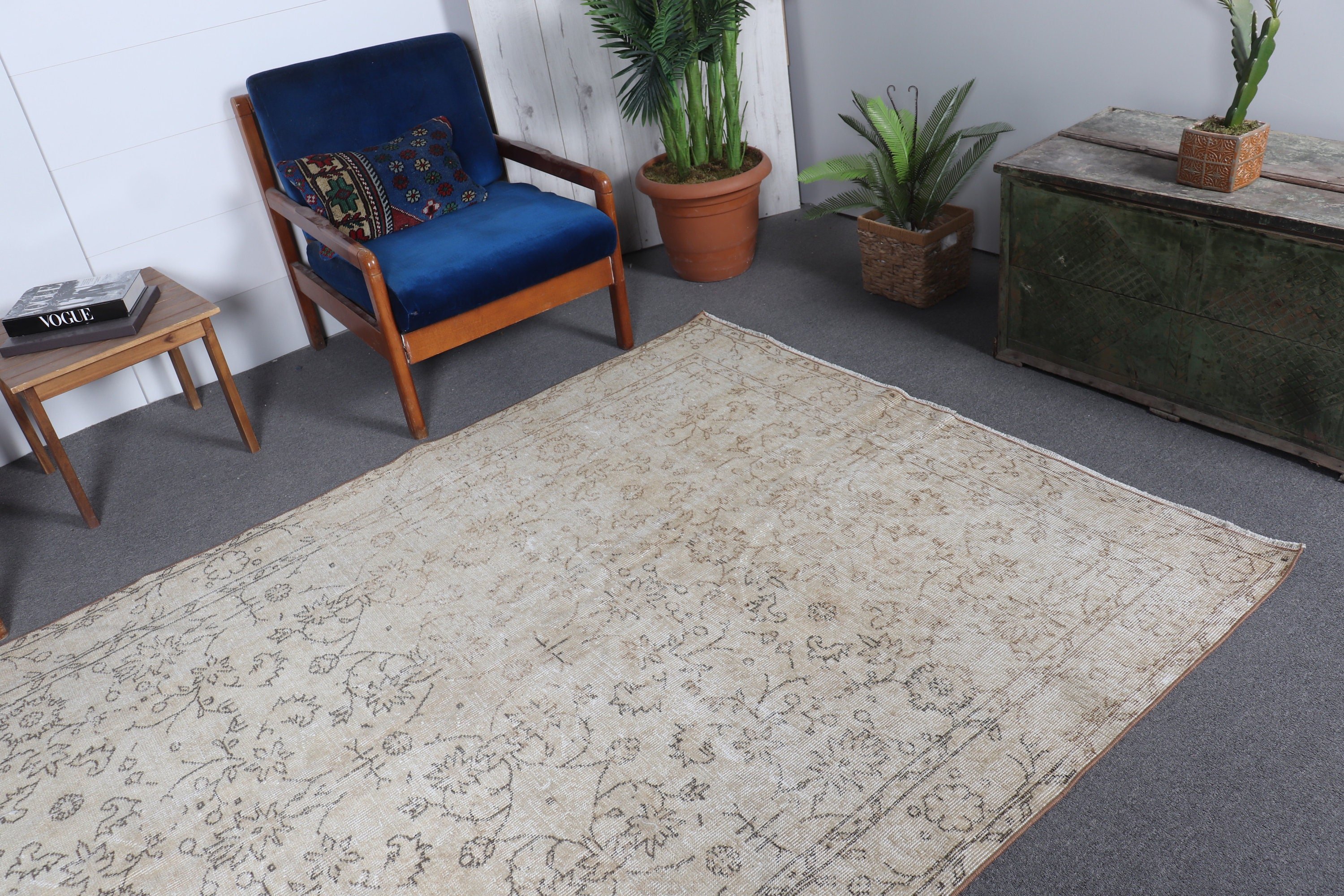 5.4x9.1 ft Large Rugs, Moroccan Rug, Bronze Moroccan Rug, Living Room Rugs, Vintage Rugs, Dining Room Rug, Bedroom Rugs, Turkish Rugs