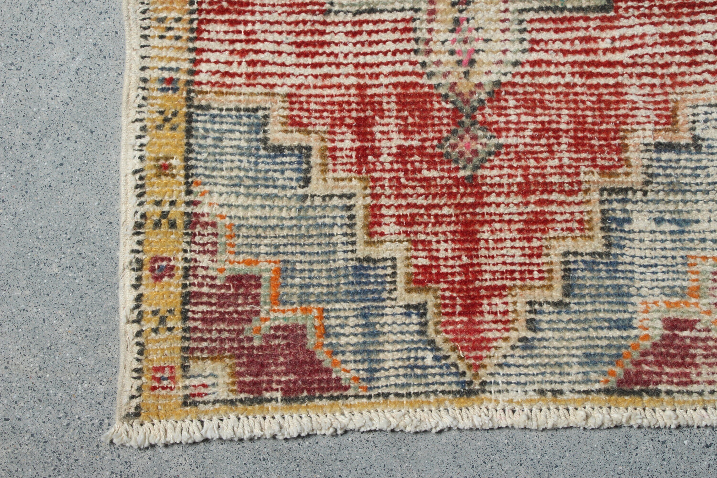 Red Moroccan Rugs, Door Mat Rugs, Turkish Rugs, Rugs for Car Mat, Vintage Rug, Oushak Rug, 1.7x3 ft Small Rug, Wool Rug, Nursery Rug