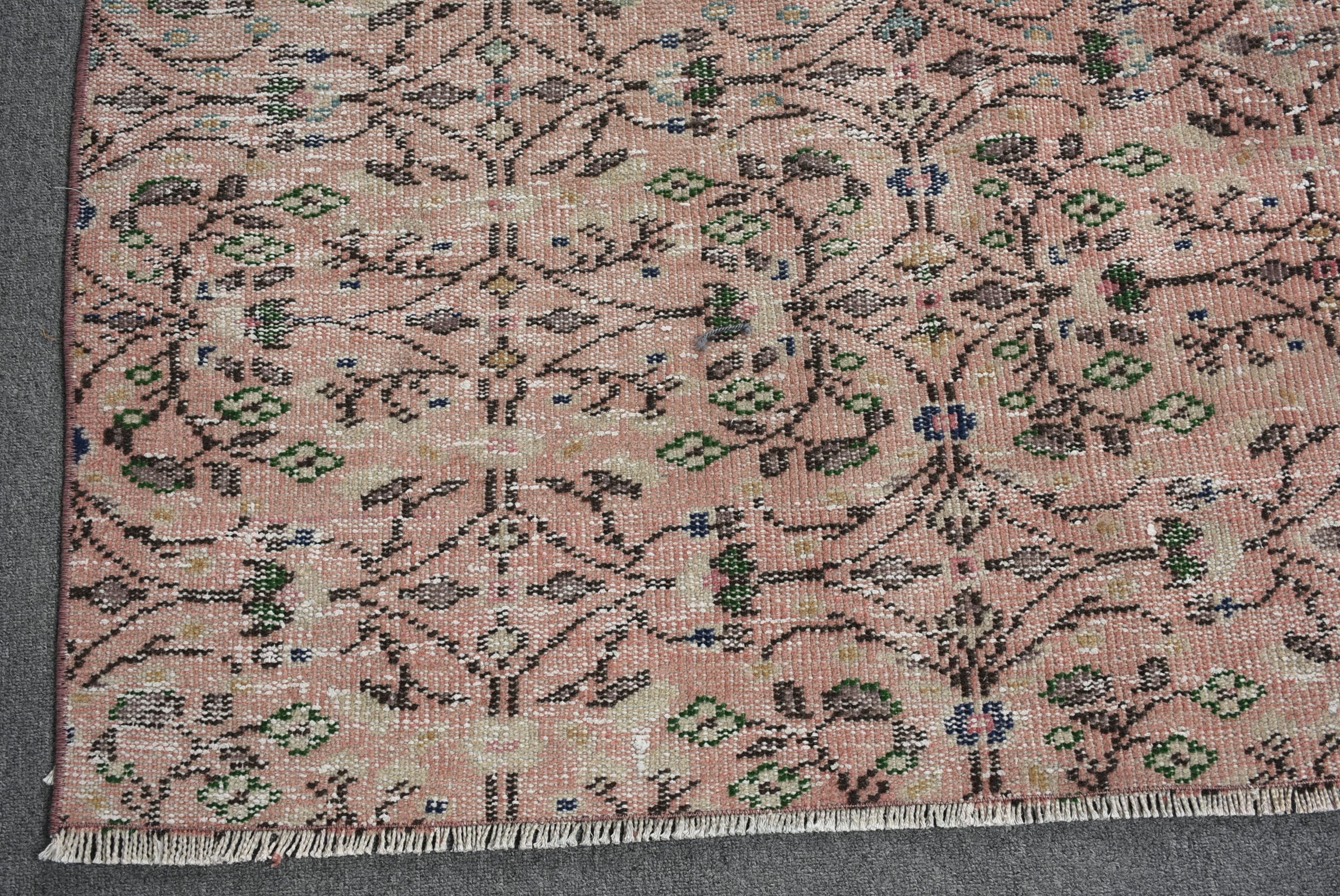 Oturma Odası Halısı, Yer Halısı, Yatak Odası Halısı, 4.6x9.3 ft Büyük Halılar, Pembe Oushak Halıları, Salon Halısı, Türk Halısı, Vintage Halı, Salon Halıları