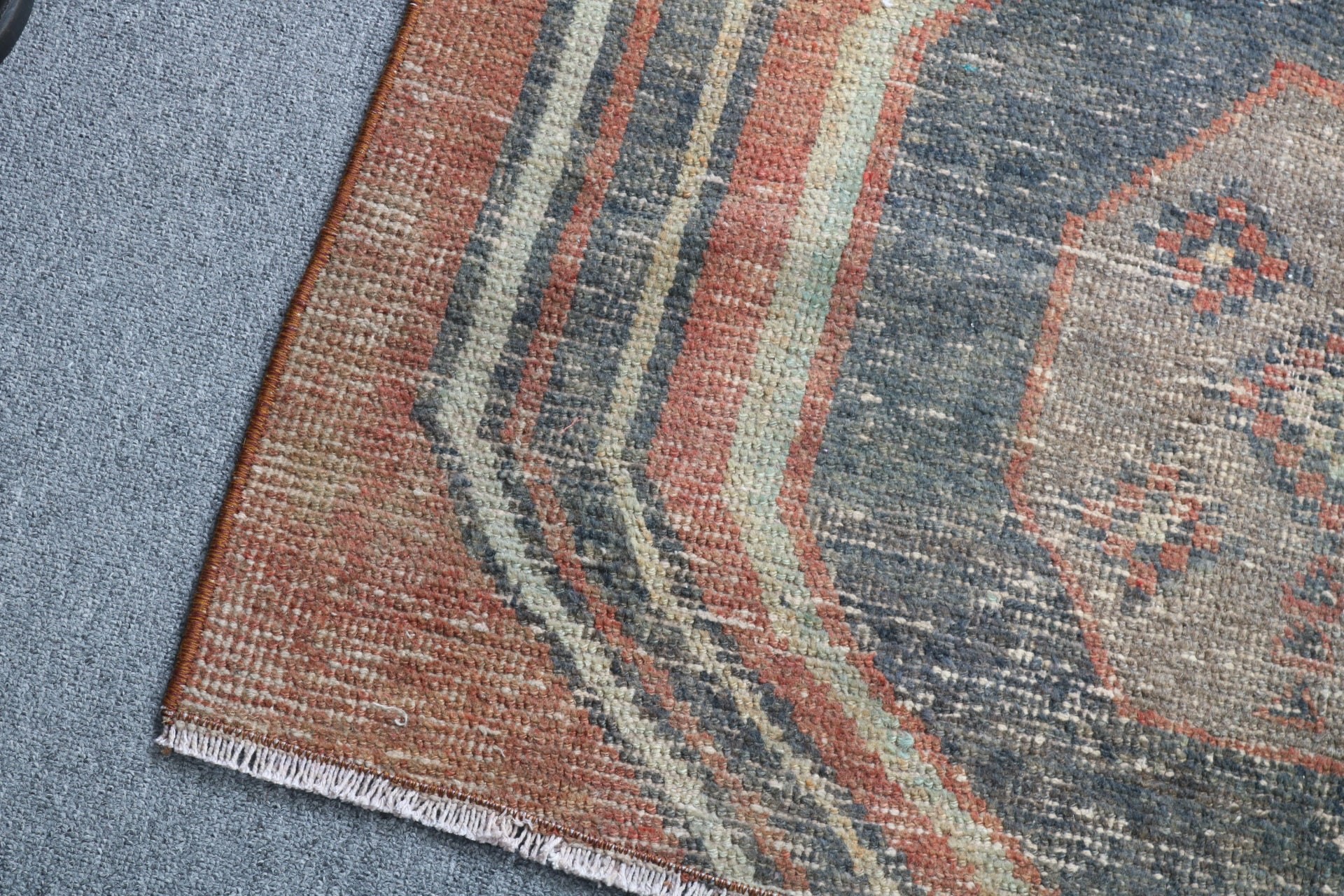 Duvara Asılı Halı, Vintage Halı, Küçük Boho Halı, Kırmızı Düz ​​Dokuma Halılar, Türk Halıları, 3x4 ft Küçük Halılar, Ev Dekorasyonu Halıları, Geometrik Halı