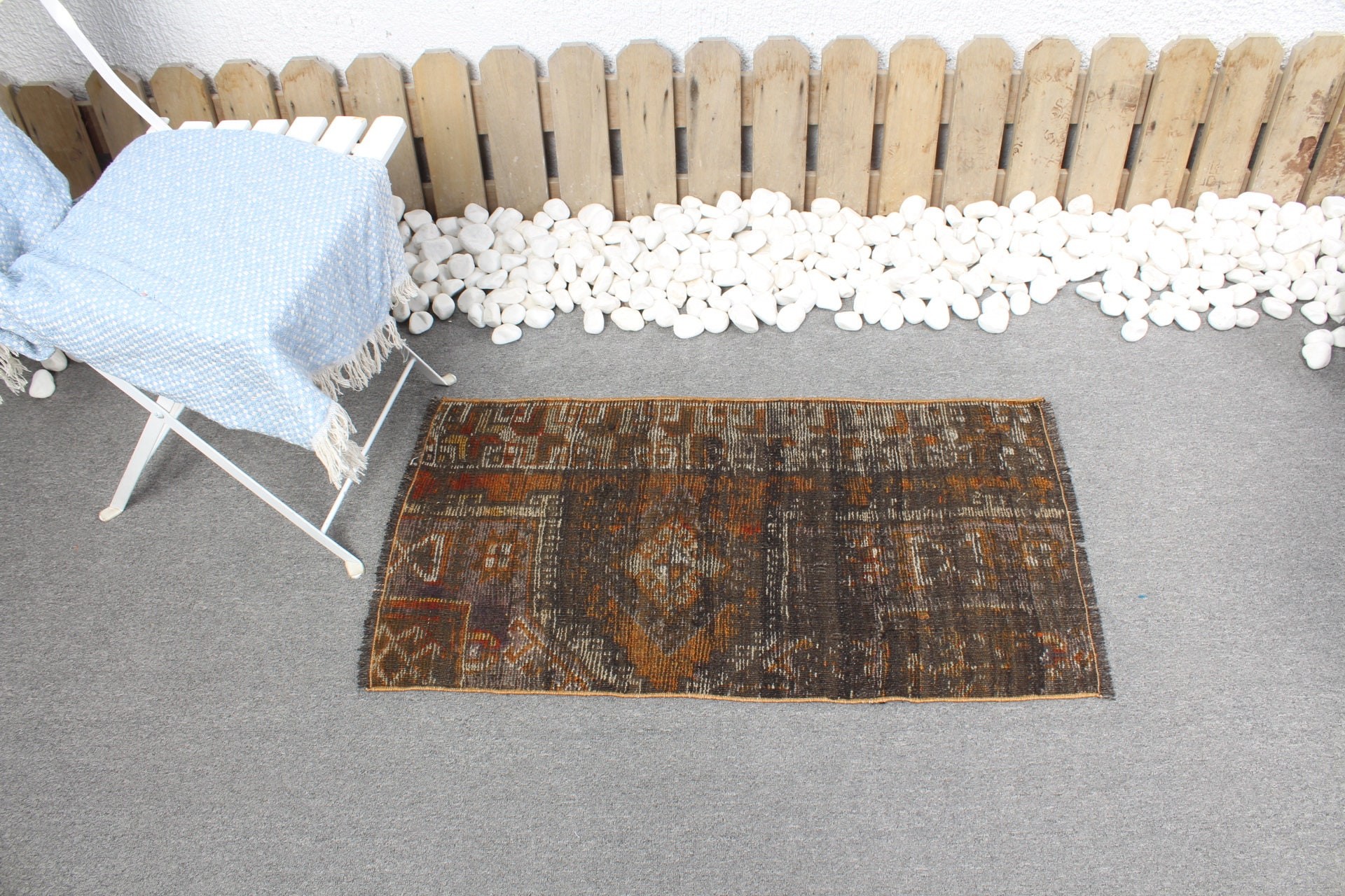 Oriental Rugs, Brown Bedroom Rugs, Bathroom Rug, 1.6x3.1 ft Small Rug, Car Mat Rugs, Vintage Rug, Kitchen Rug, Decorative Rug, Turkish Rugs