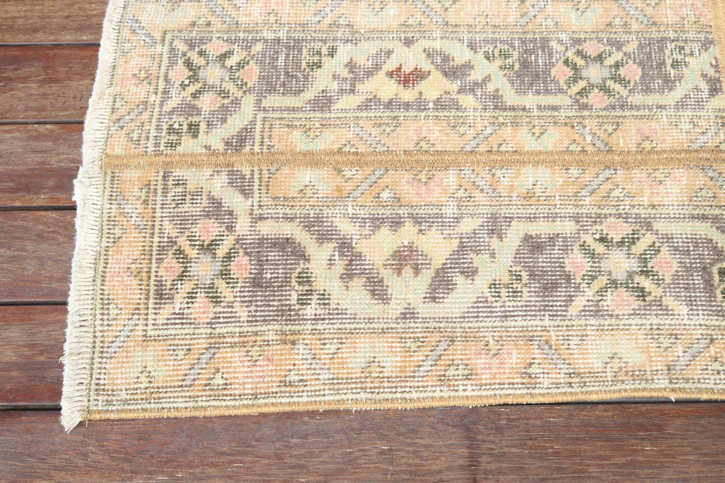 Long Runner Rugs, Beige Statement Rug, Home Decor Rug, Hallway Rug, 1.4x12.1 ft Runner Rug, Turkish Rug, Antique Rug, Vintage Rugs