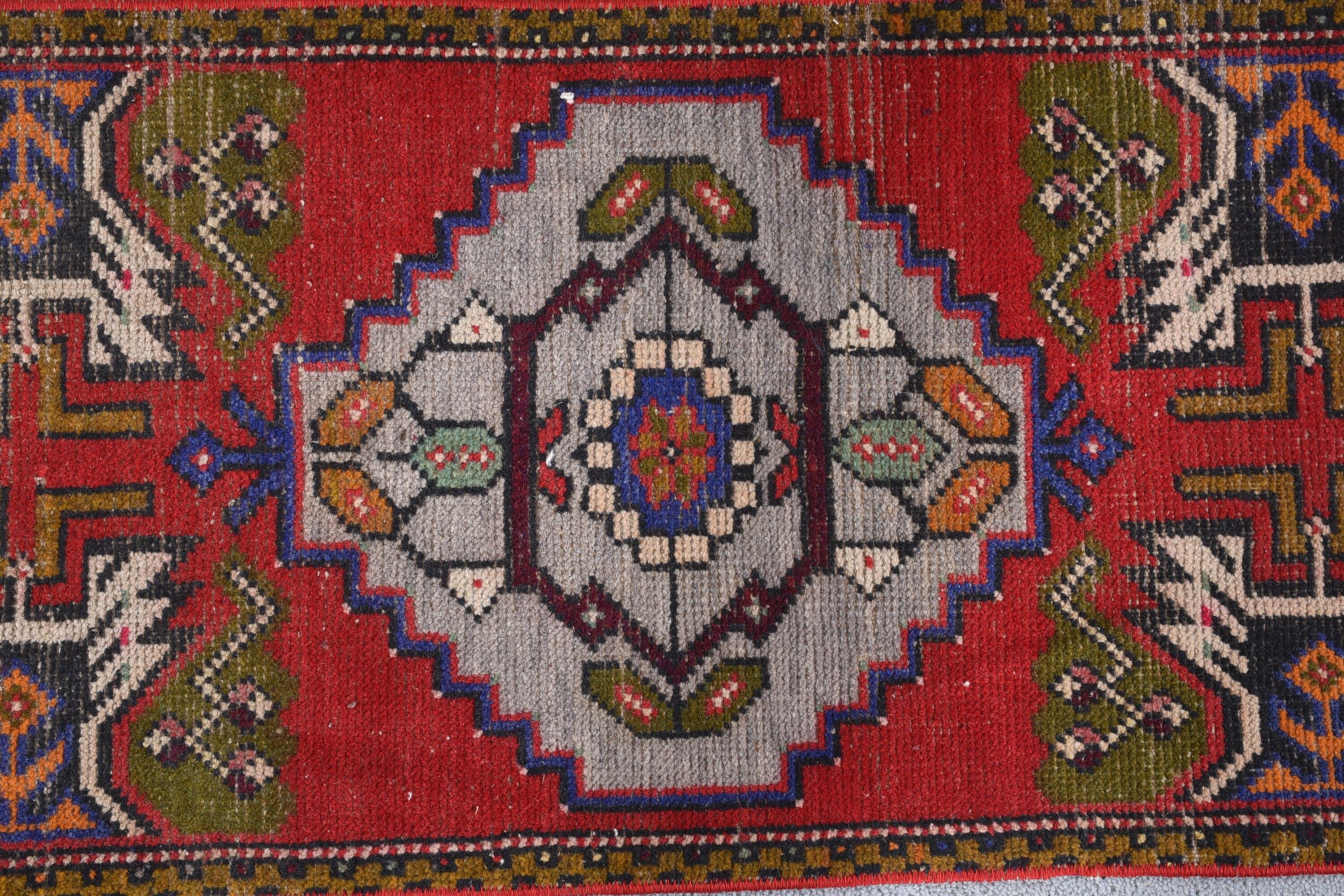 Giriş Halıları, Vintage Halılar, Araba Paspas Halıları, Anadolu Halısı, Kırmızı Fas Halıları, Giriş Halısı, 1.5x3.3 ft Küçük Halı, Fas Halısı, Türk Halısı