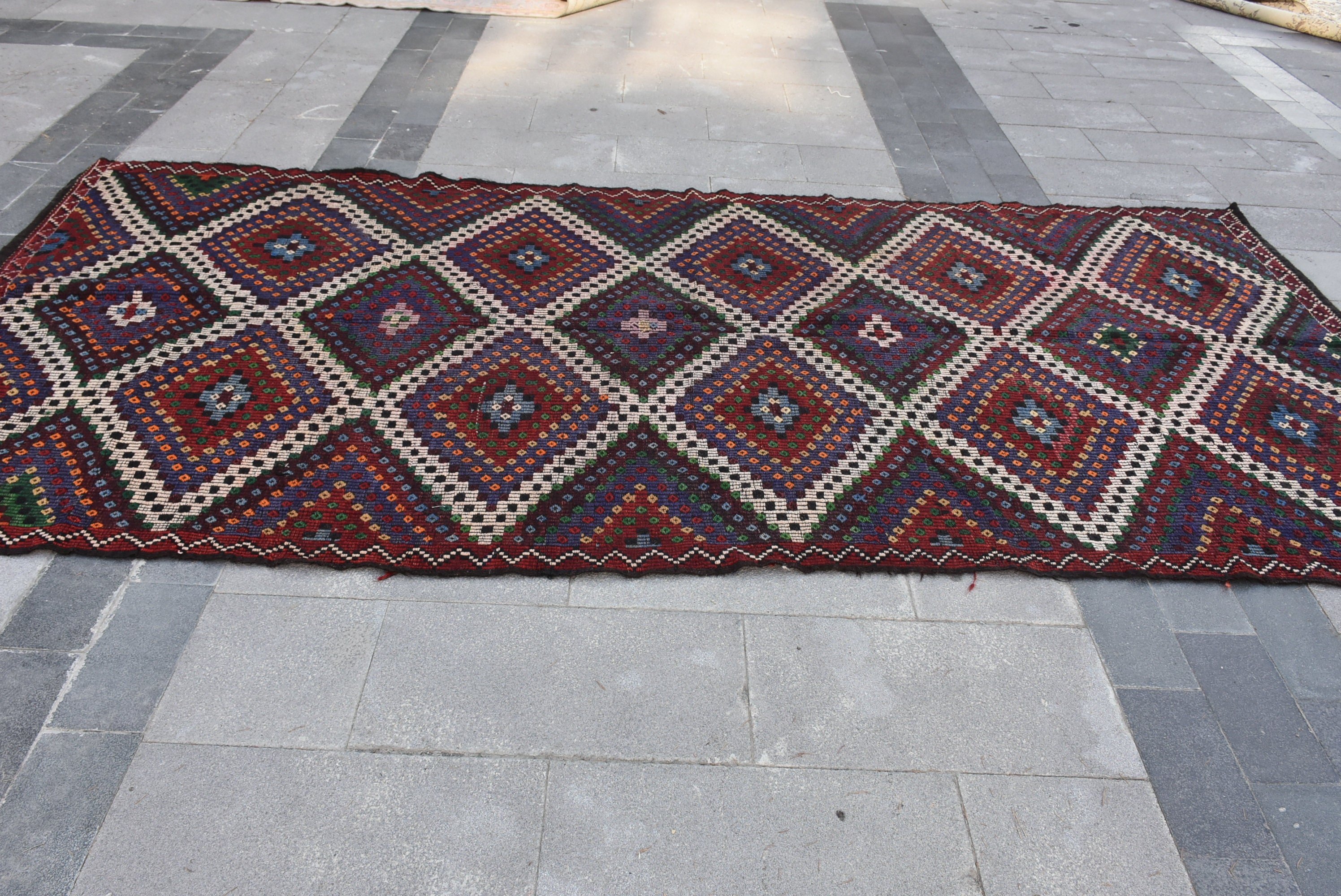 Turkish Rug, Vintage Rug, Living Room Rug, 5.3x11.4 ft Large Rugs, Kitchen Rug, Antique Rugs, Dining Room Rug, Rainbow Antique Rugs