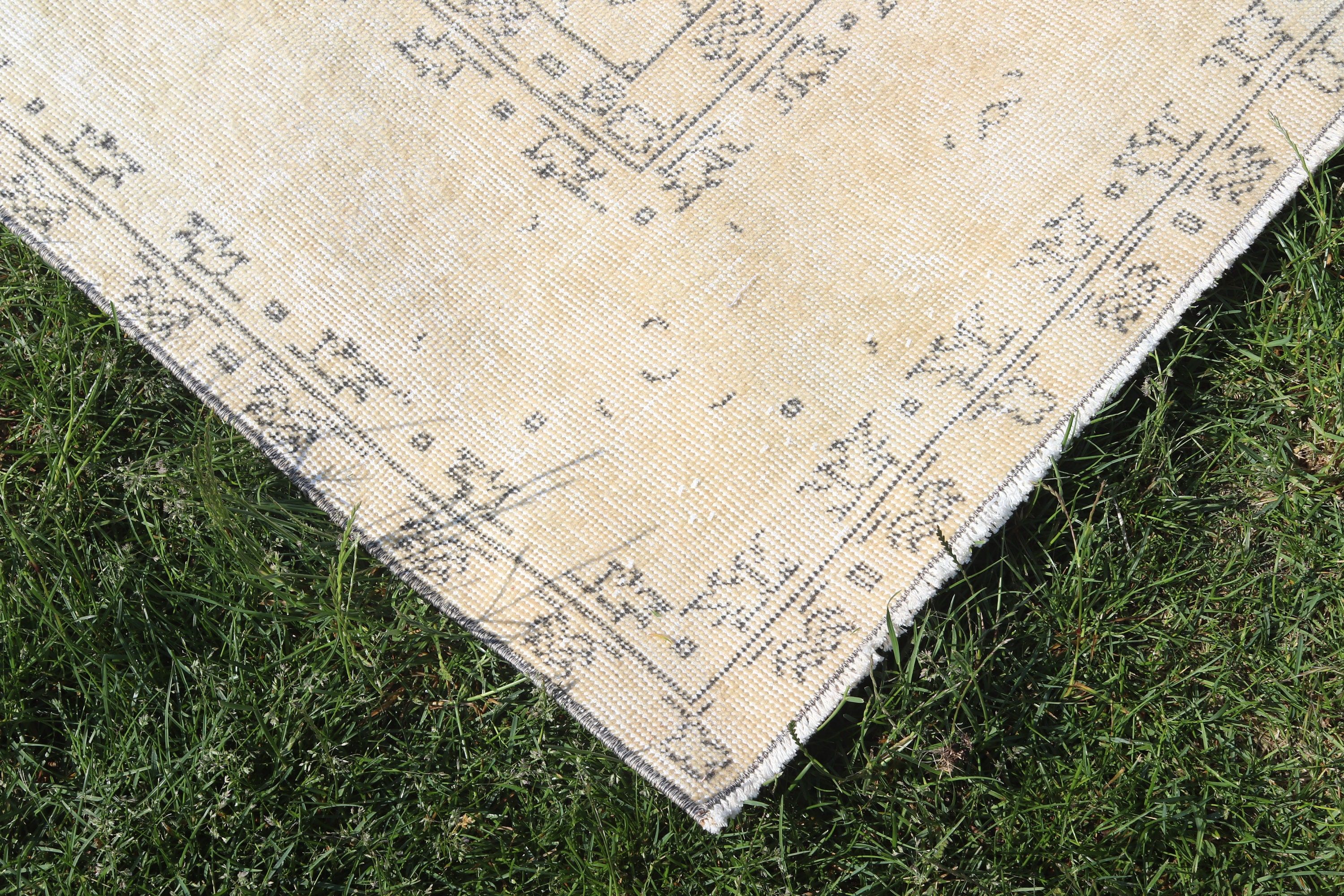 Oversize Turkish Rug, Salon Rug, Oushak Rug, Luxury Rugs, Beige  7.3x10.9 ft Oversize Rugs, Turkish Rugs, Vintage Rugs