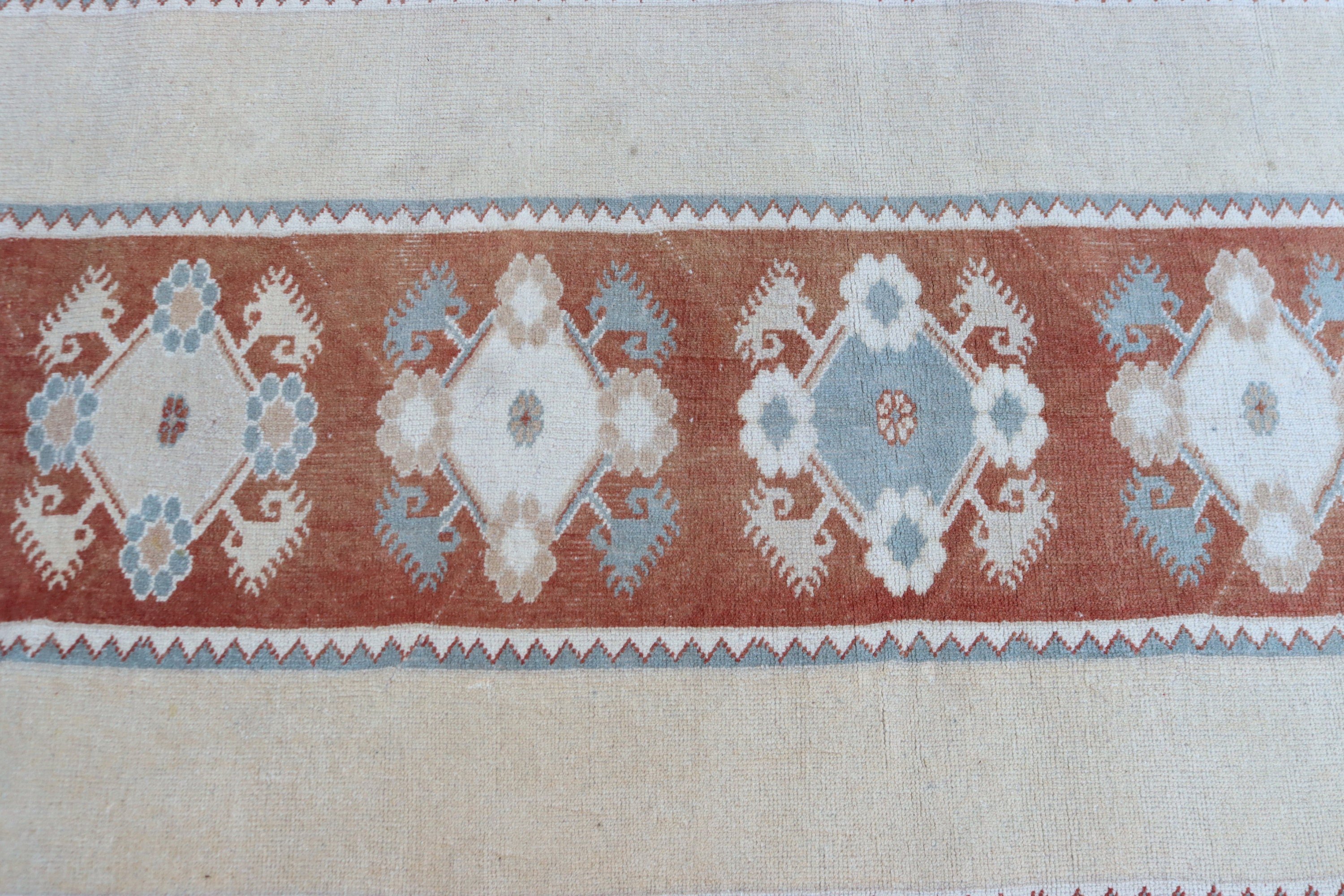 Vintage Halılar, Yer Halısı, Etnik Halılar, Düz Dokuma Halı, Türk Halıları, Koridor Halıları, Bej Antika Halılar, 2.8x9.8 ft Runner Halısı, Koridor Halısı